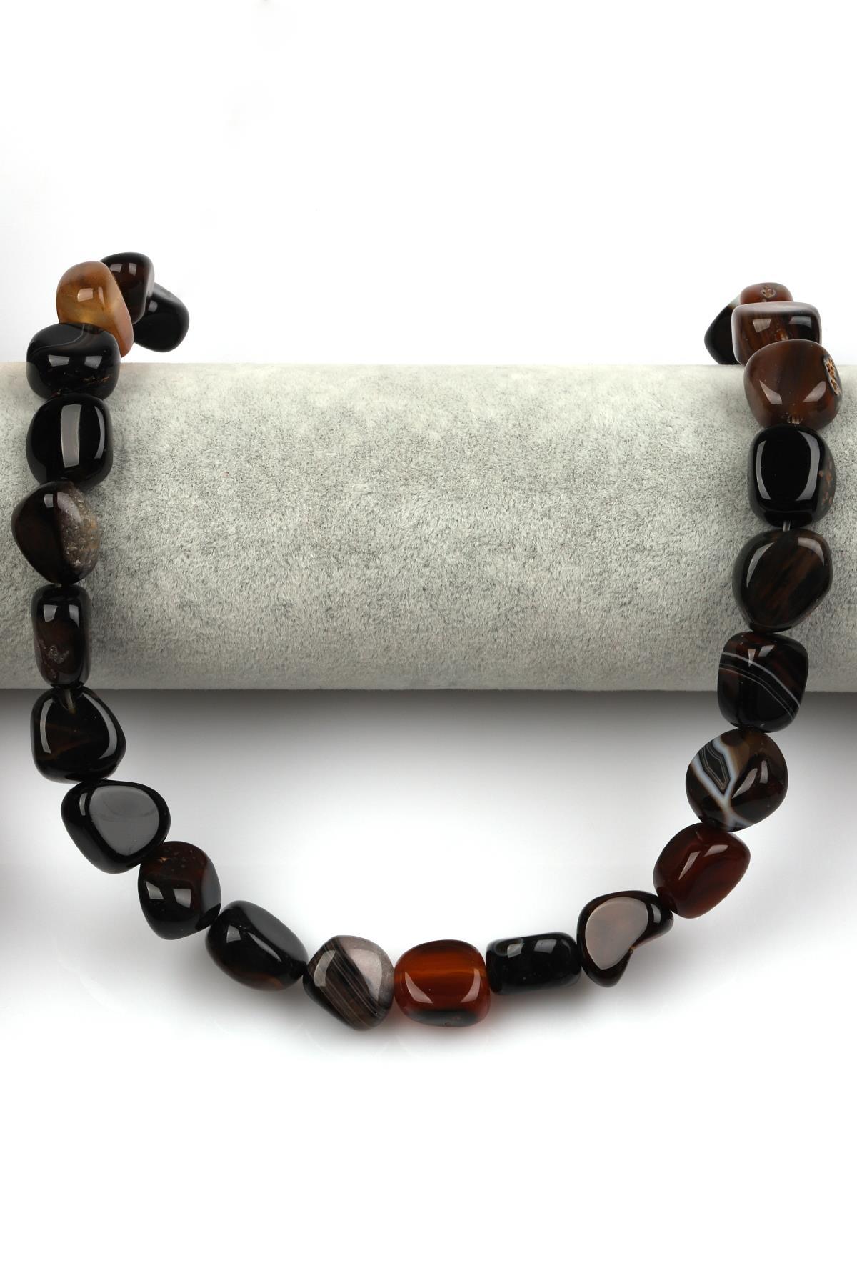 Akik Doğal Taş Dizi 9 x 15 mm Şekilsiz Kesim