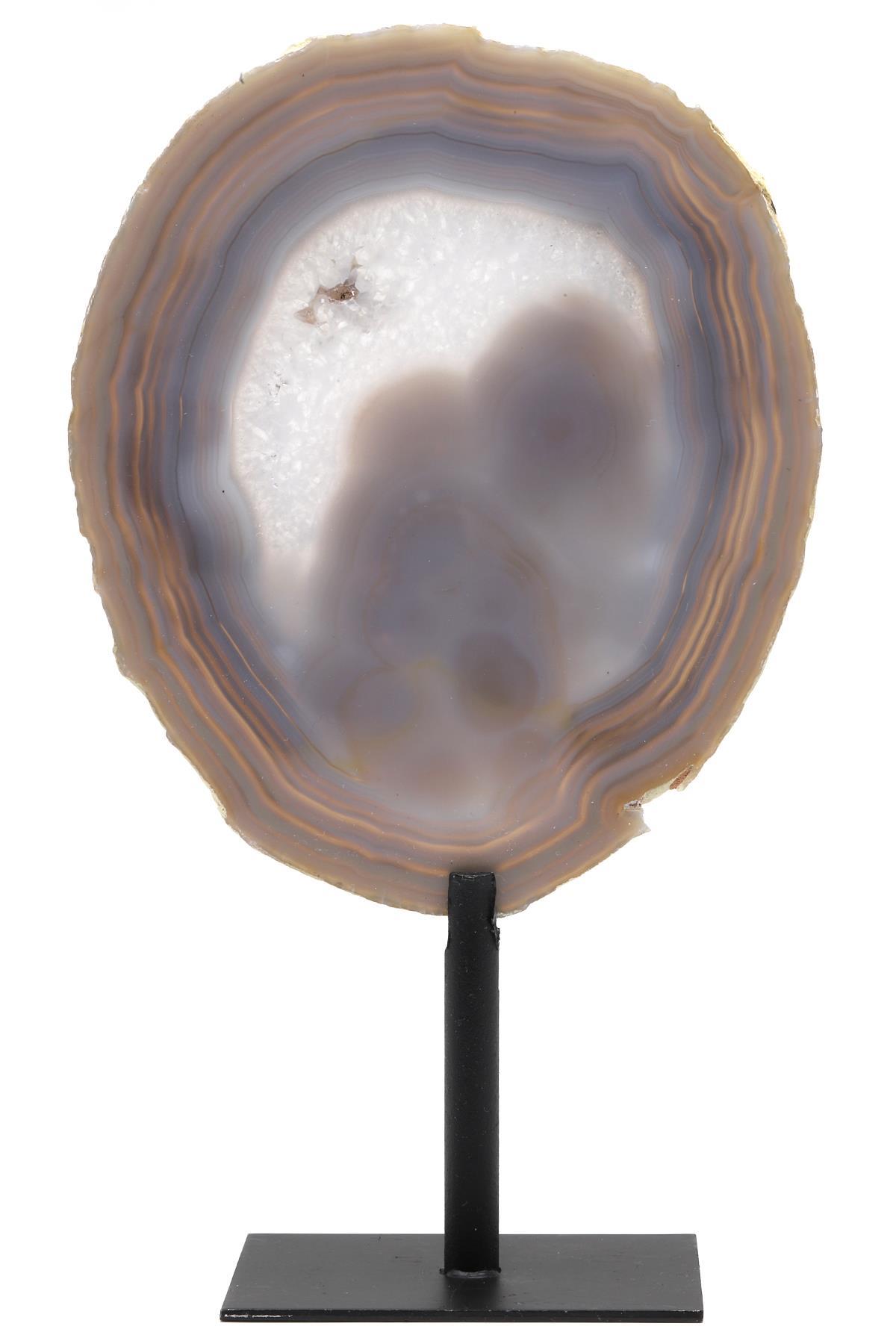 Akik Doğal Taş Standlı Plaka