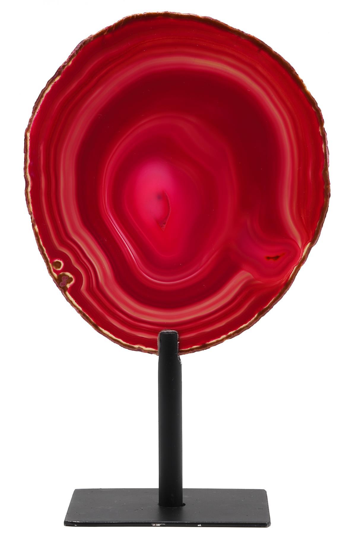 Akik Doğal Taş Standlı Plaka