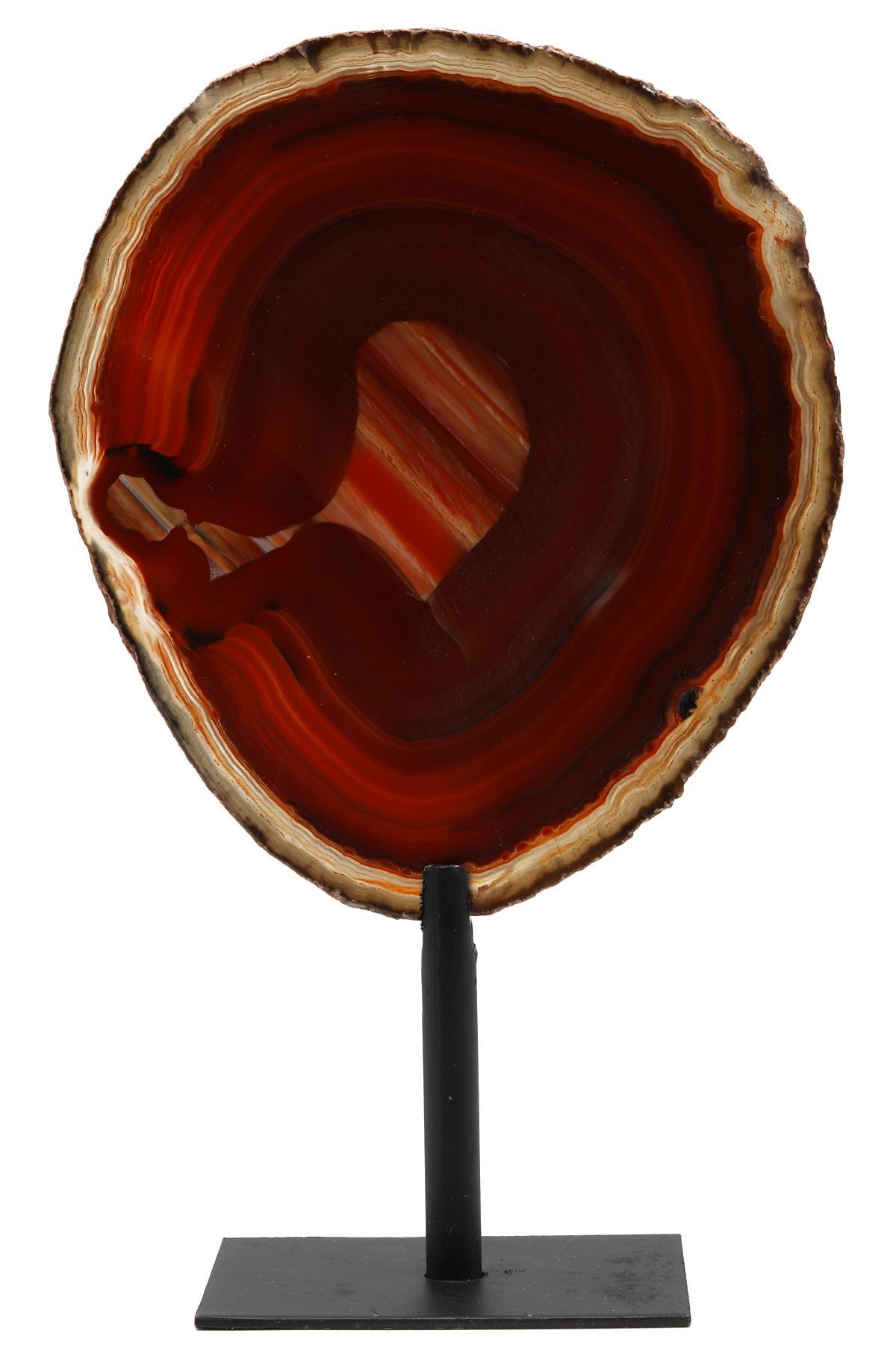 Akik Doğal Taş Standlı Plaka