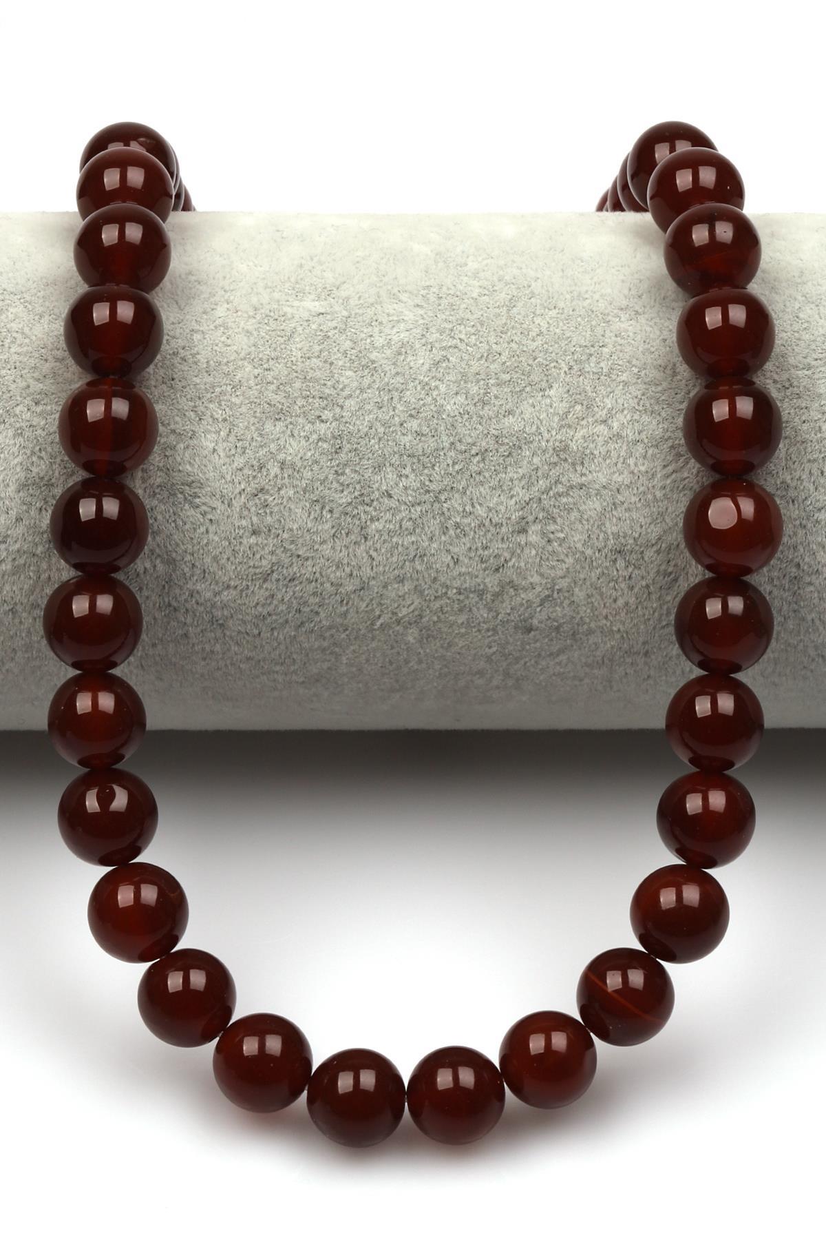 Akik Doğaltaş Dizi 10 mm Küre Kesim