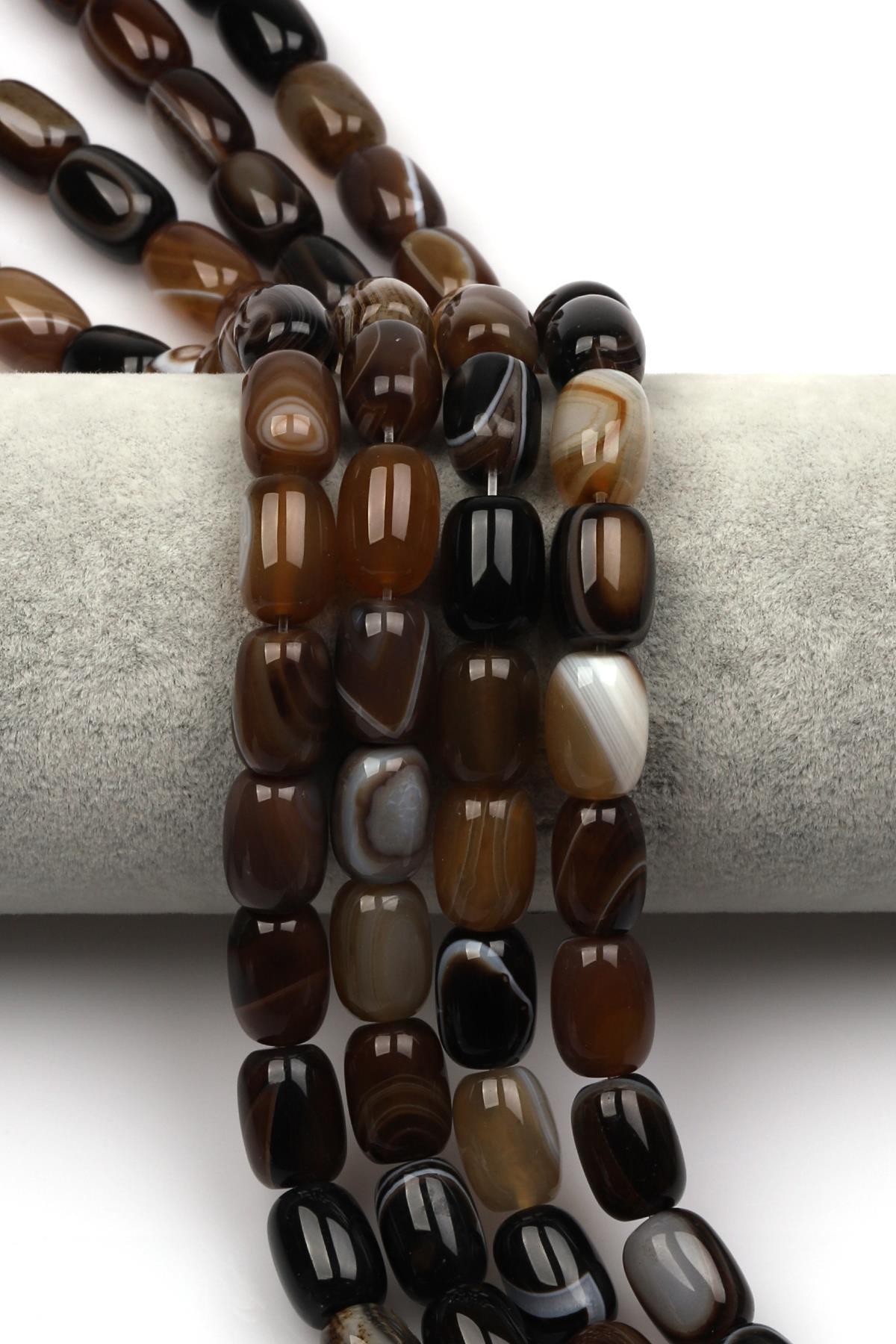 Akik Doğaltaş Dizi 10 x 14 mm Kapsül Kesim