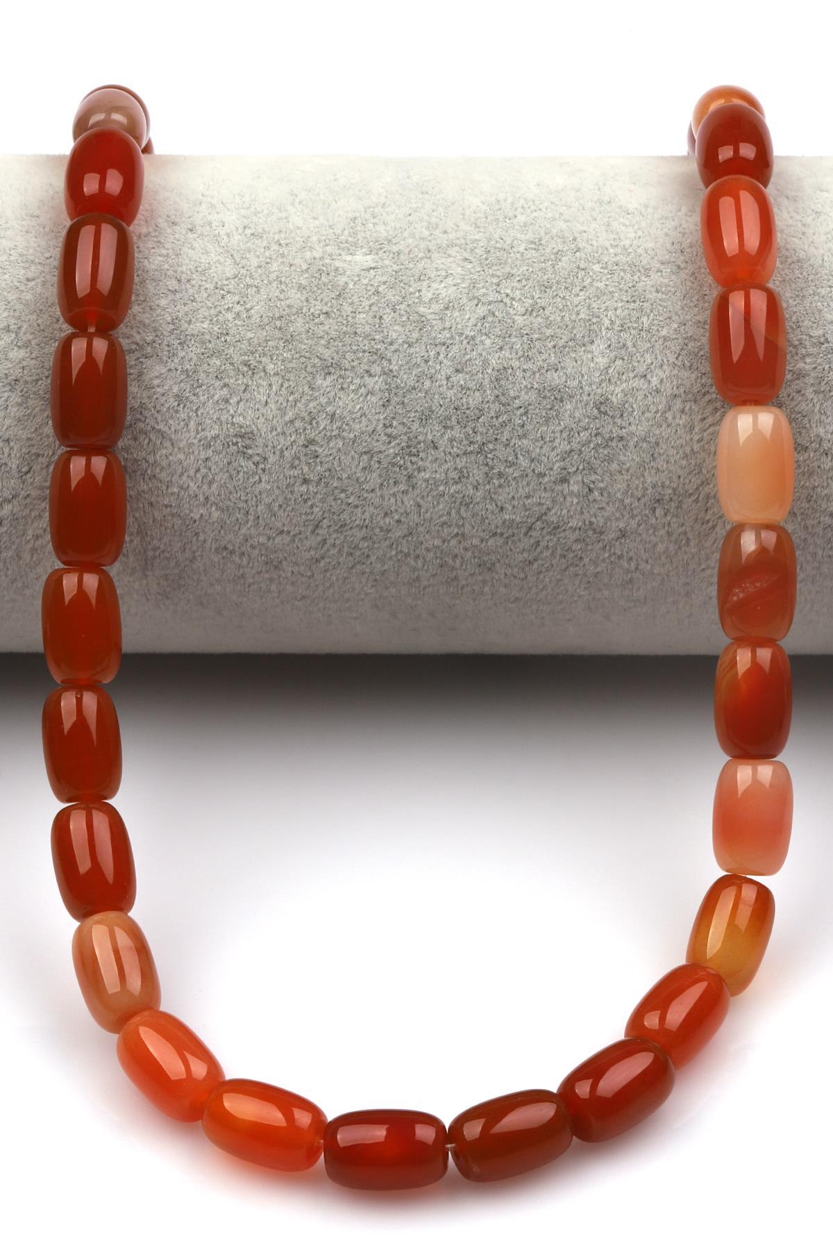 Akik Doğaltaş Dizi 7 x 11 mm Boru Kesim