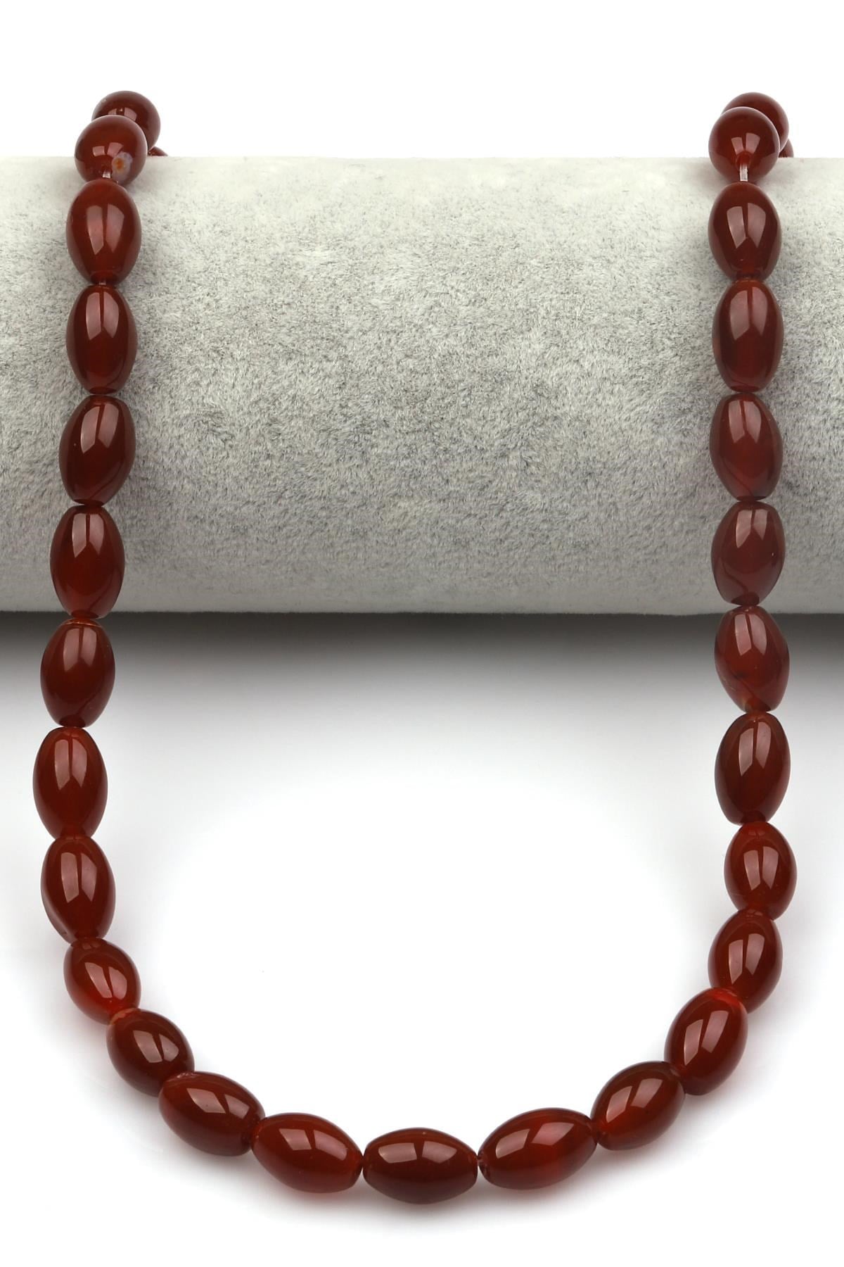 Akik Doğaltaş Dizi 8 x 13 mm Arpa Kesim
