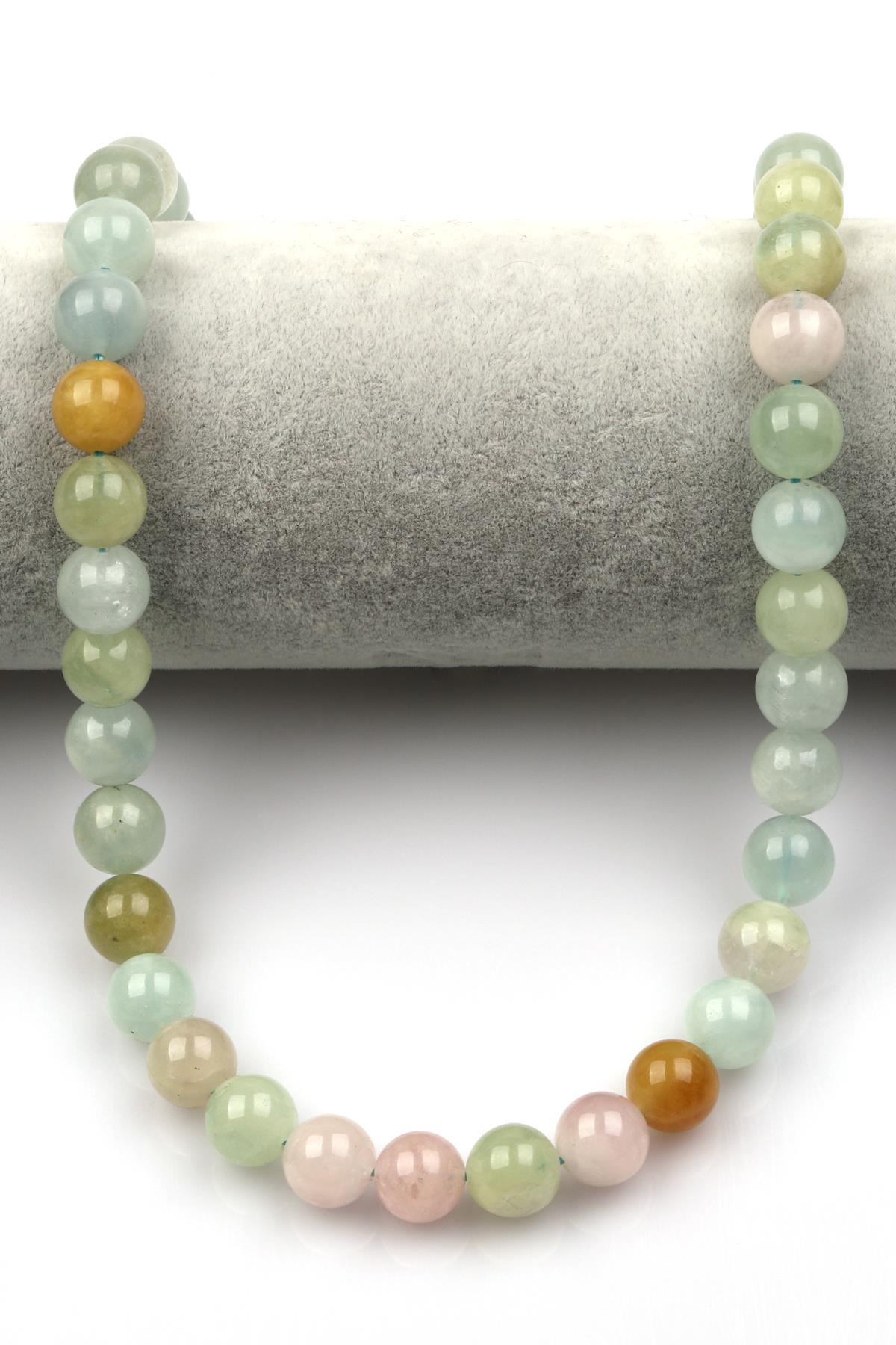 Akuamarin ( A Kalite ) Doğal Taş Dizi 10 mm Küre Kesim