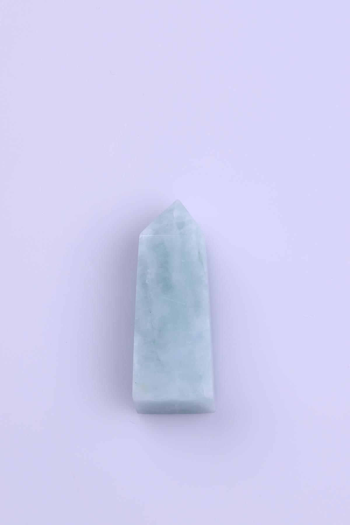 Akuamarin Doğal Taş Obelisk Parça