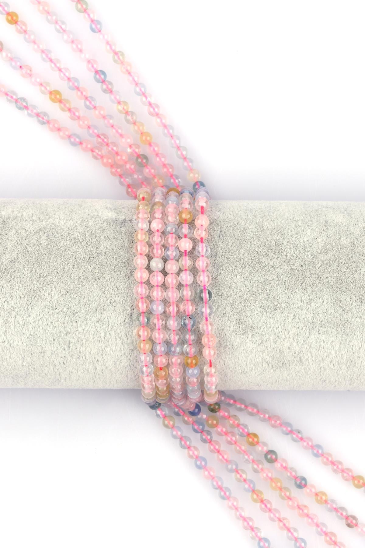 Akuamarin - Morganit Doğal Taş 4 mm Küre Kesim