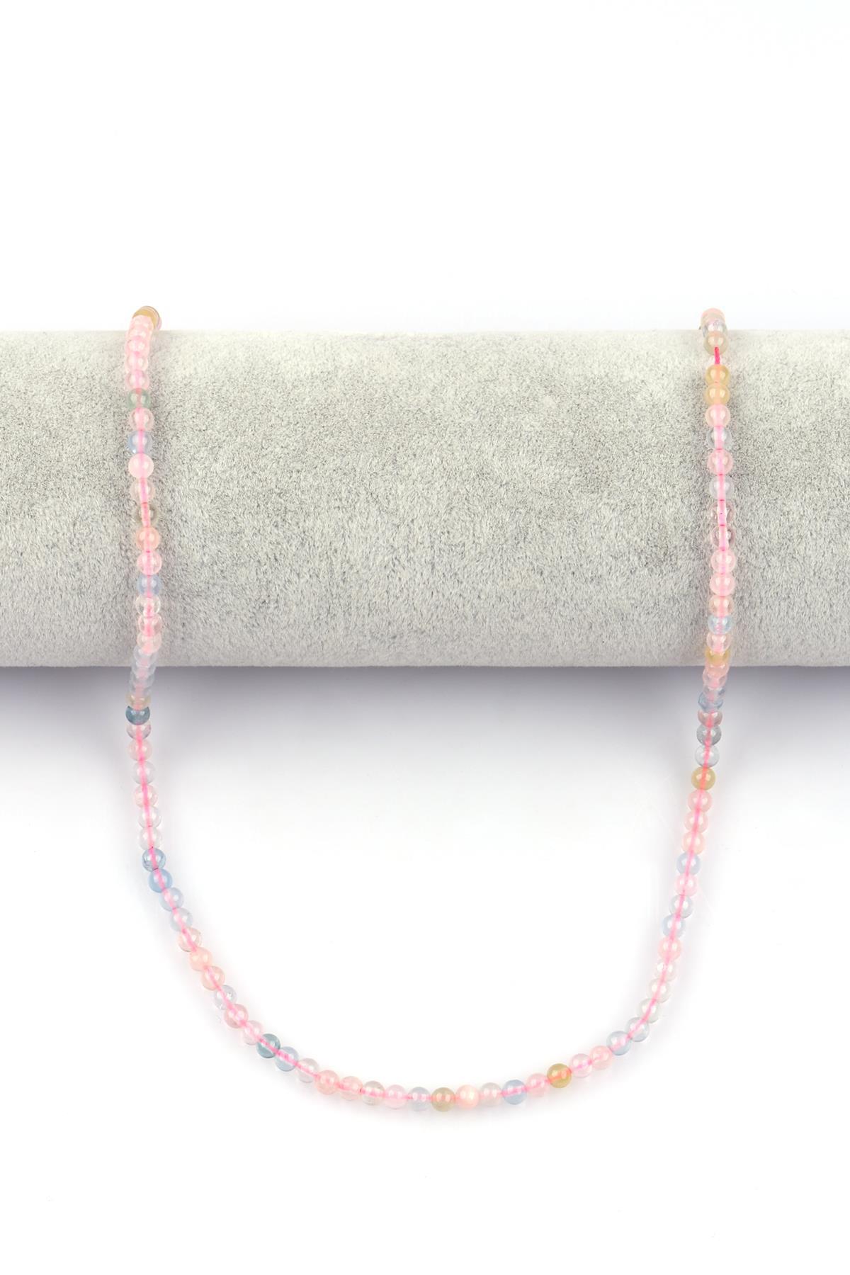 Akuamarin - Morganit Doğal Taş 4 mm Küre Kesim