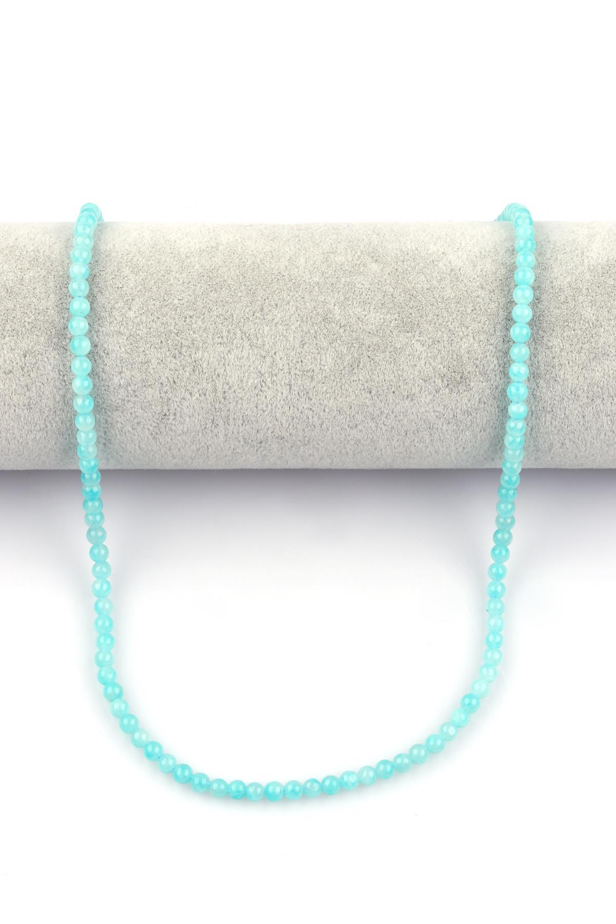 Amazonit Doğal Taş 4 mm Küre Kesim