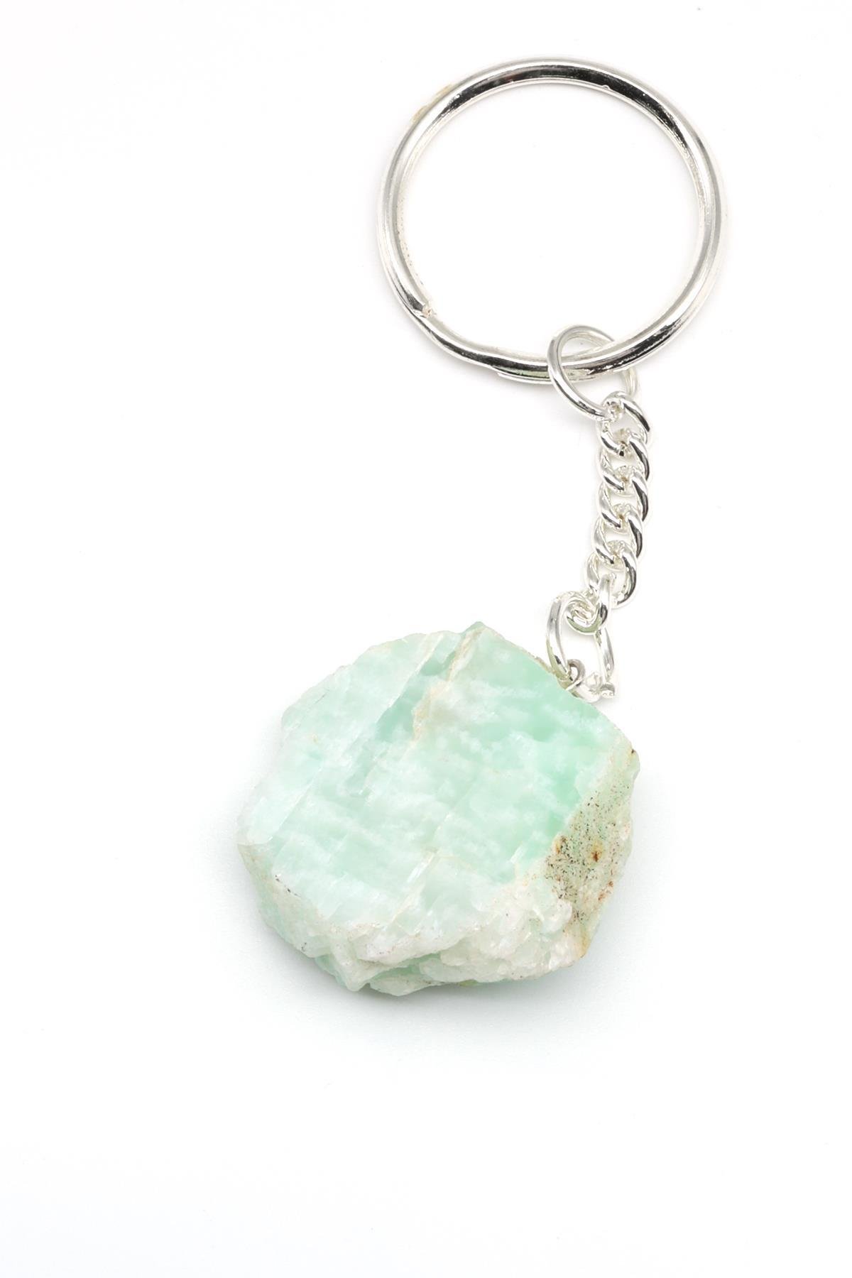 Amazonit Doğal Taş Anahtarlık
