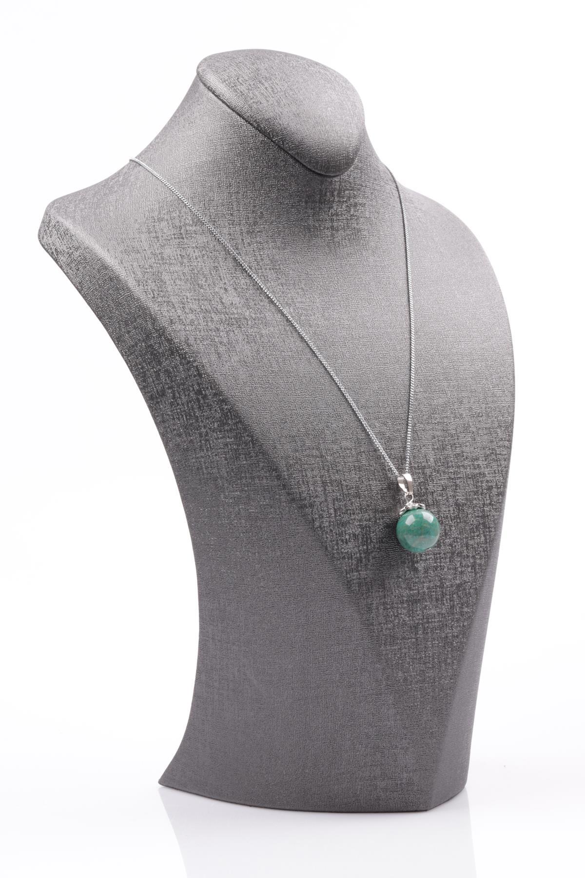 Amazonit Doğal Taş Kolye