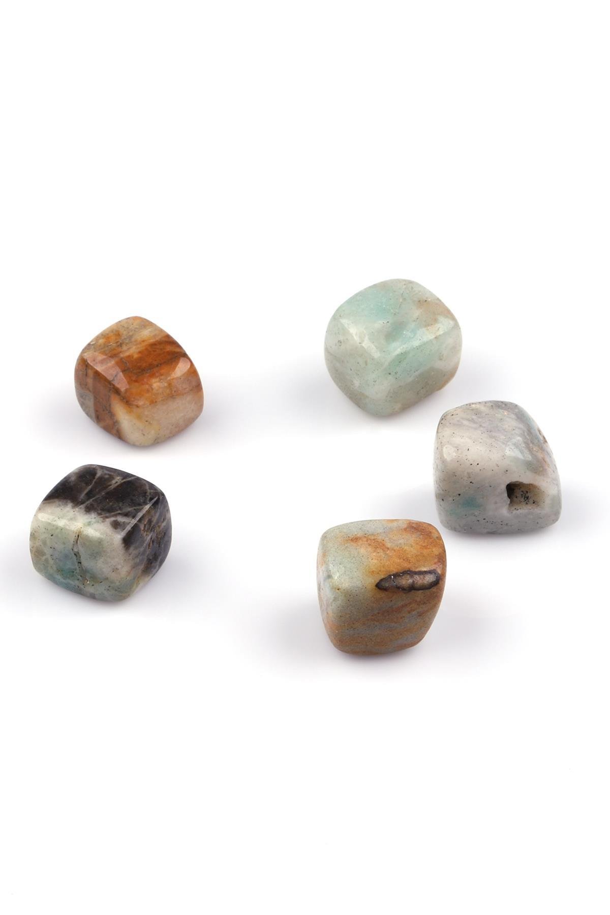 Amazonit Doğal Taş Tamburlanmış Parça - Tımbıl