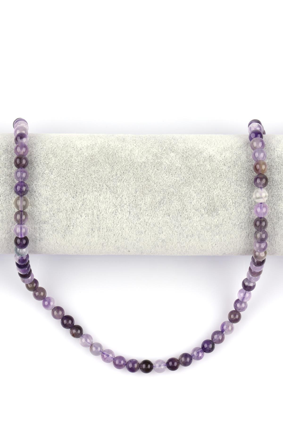 Ametist Doğal Taş Dizi 6 mm Küre Kesim