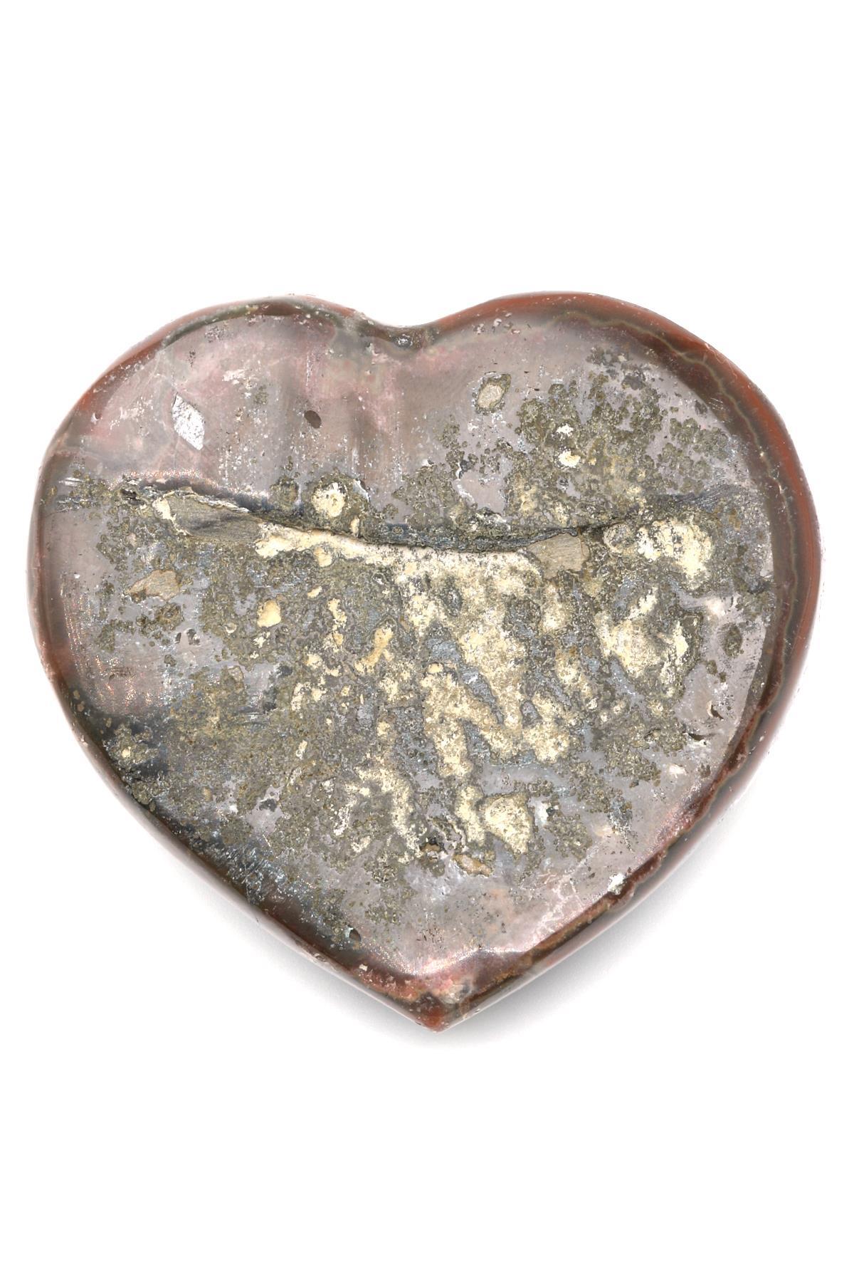 Ametist Doğal Taş Kalp Model Parça