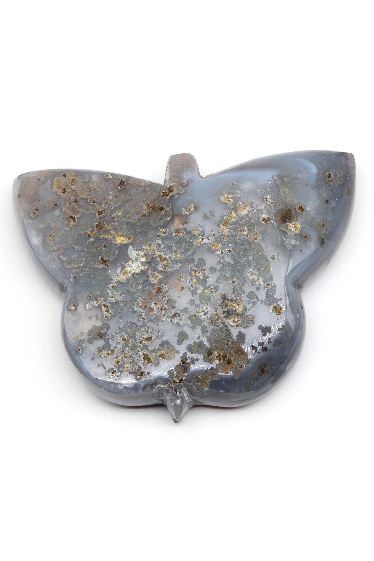 Ametist Doğal Taş Kelebek