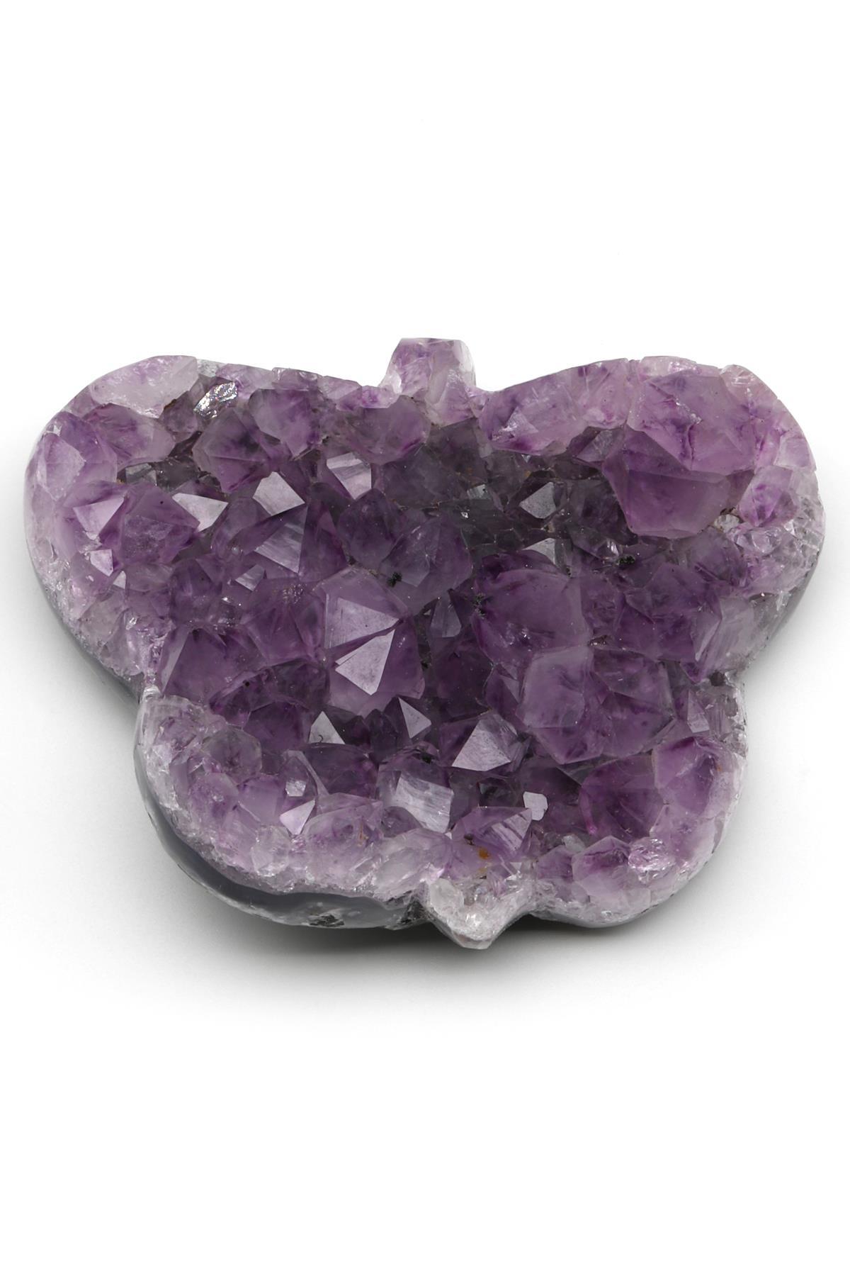 Ametist Doğal Taş Kelebek