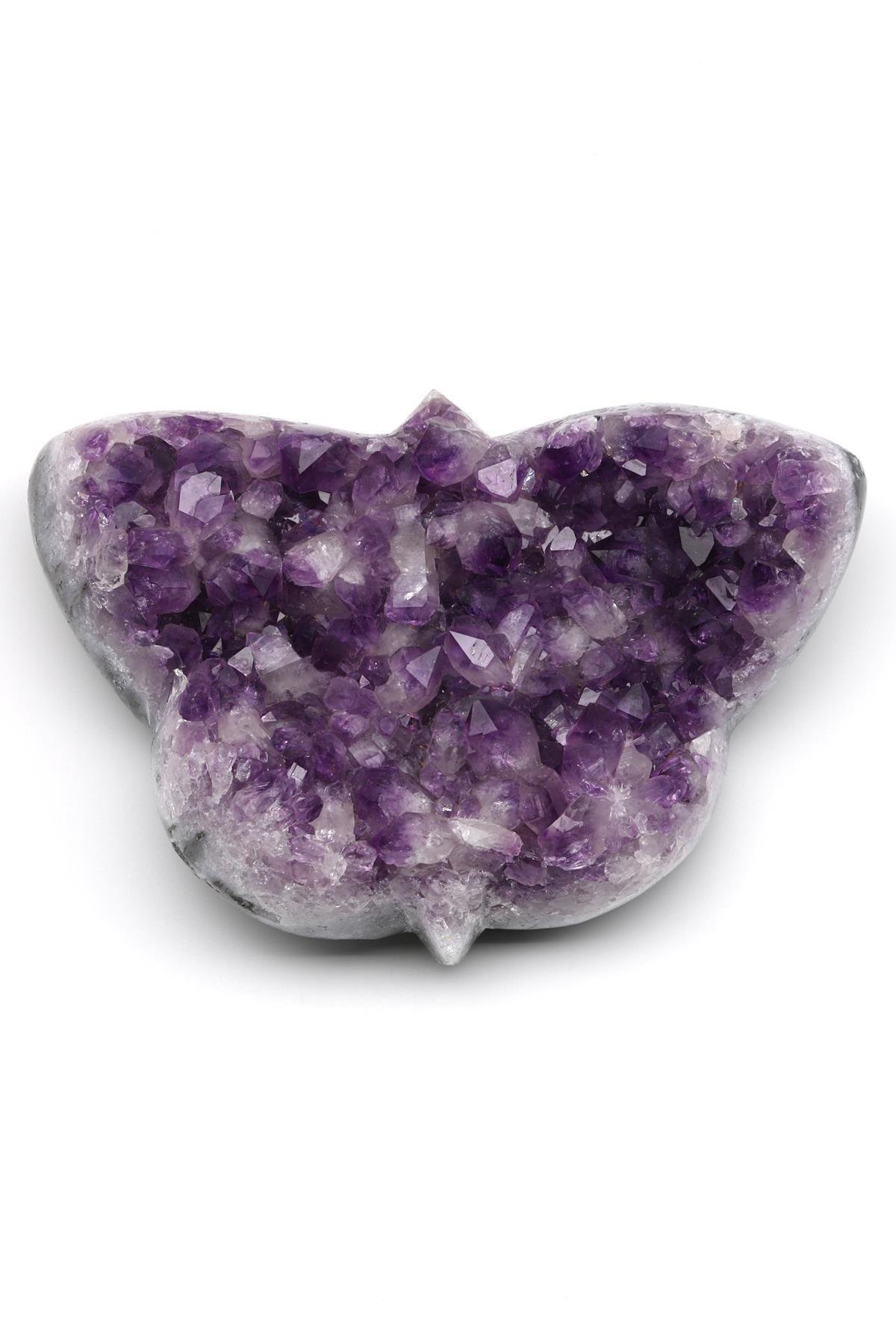 Ametist Doğal Taş Kelebek