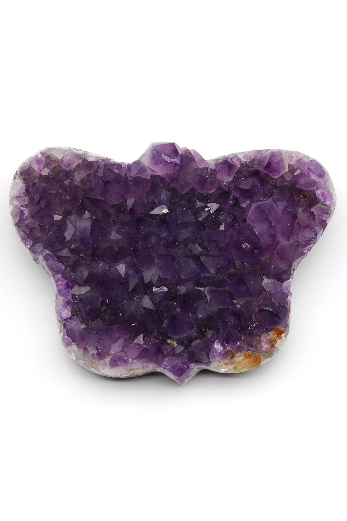 Ametist Doğal Taş Kelebek