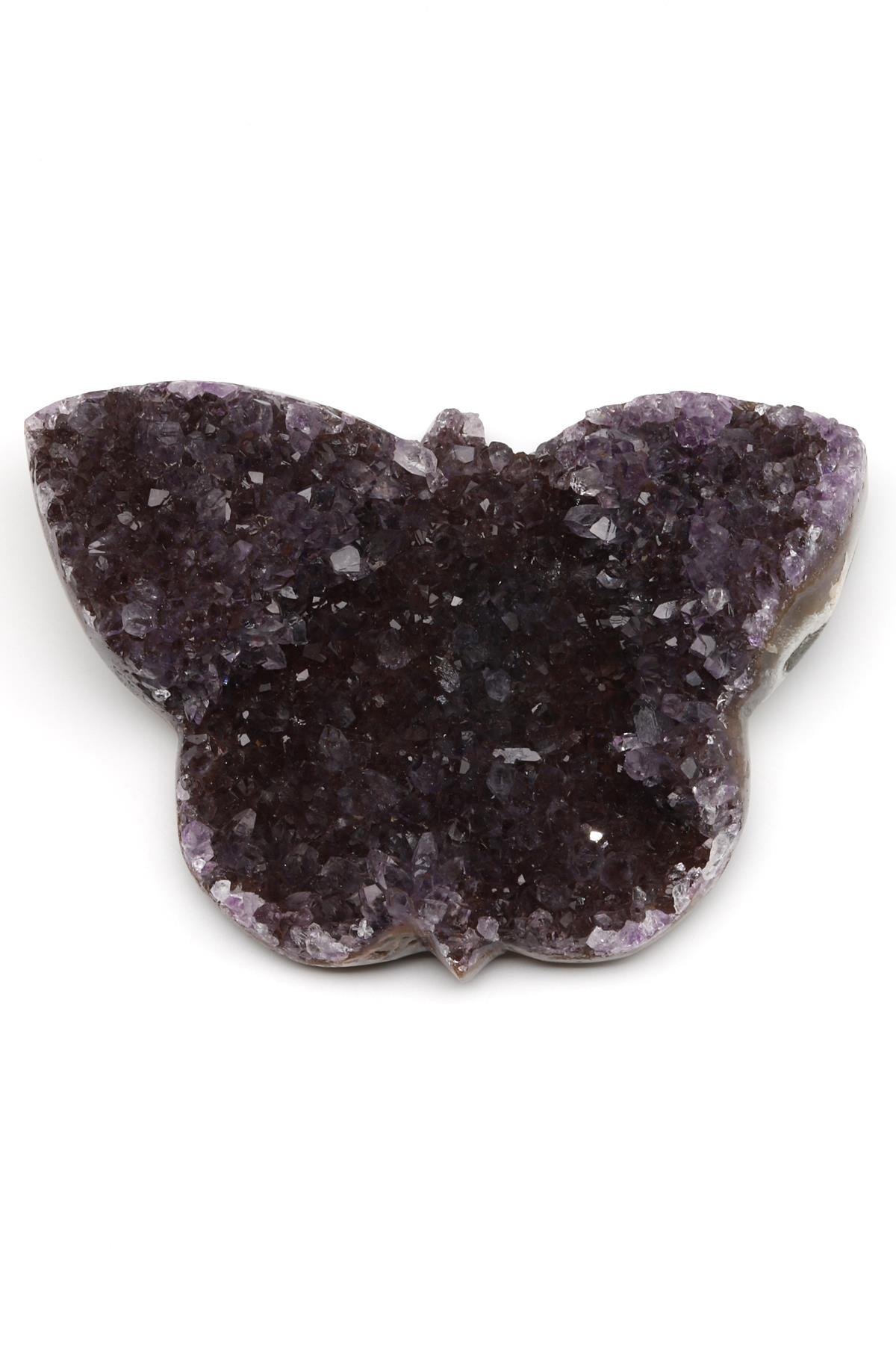 Ametist Doğal Taş Kelebek