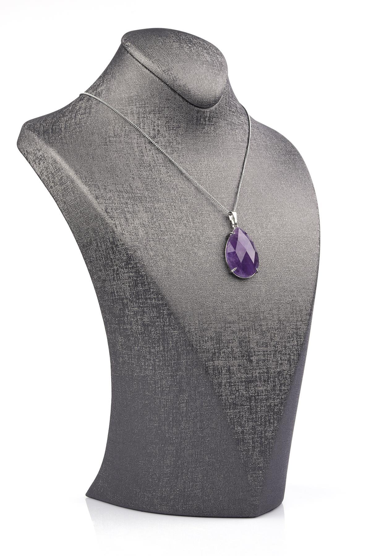 Ametist Doğal Taş Kolye