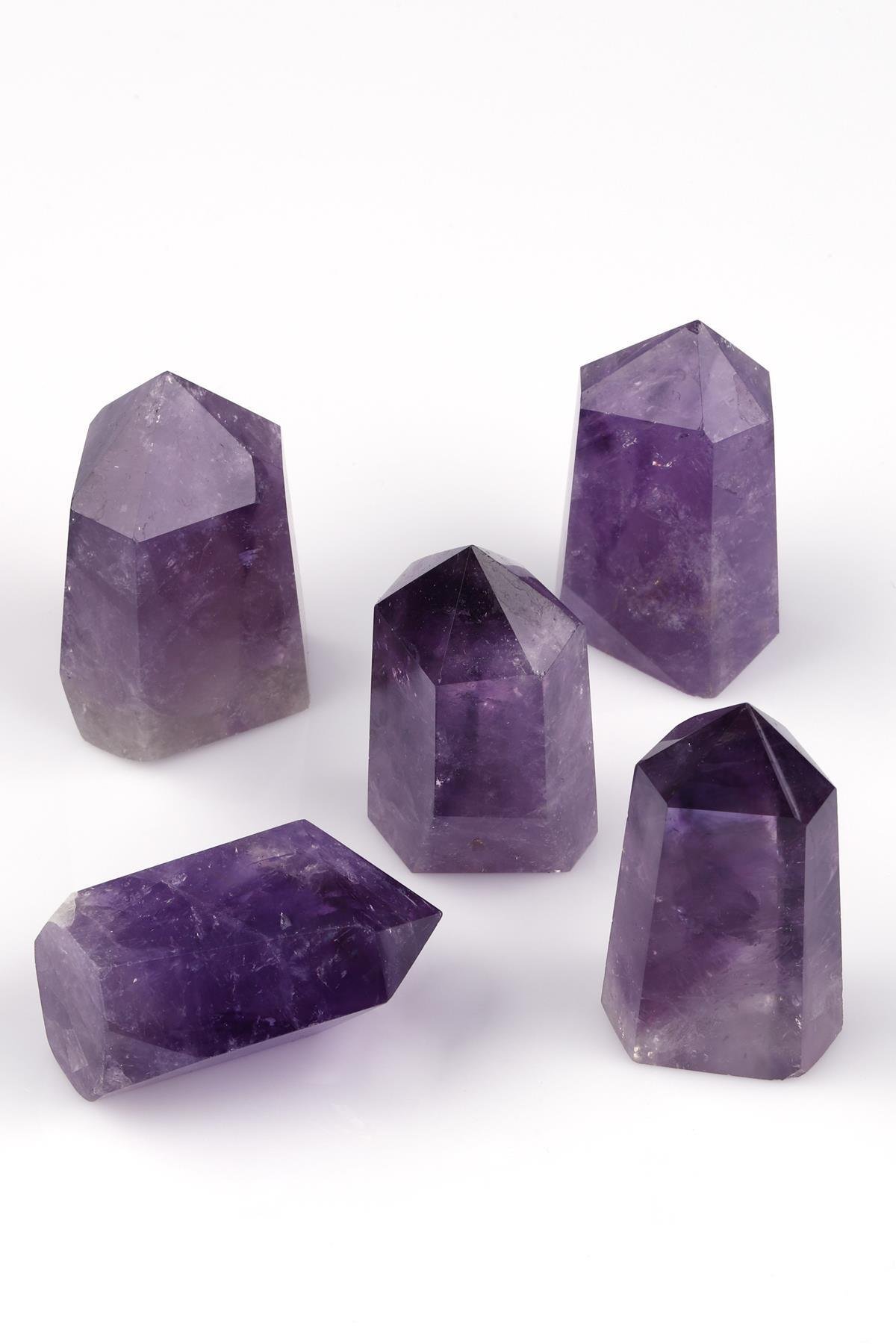 Ametist Doğal Taş Obelisk Parça