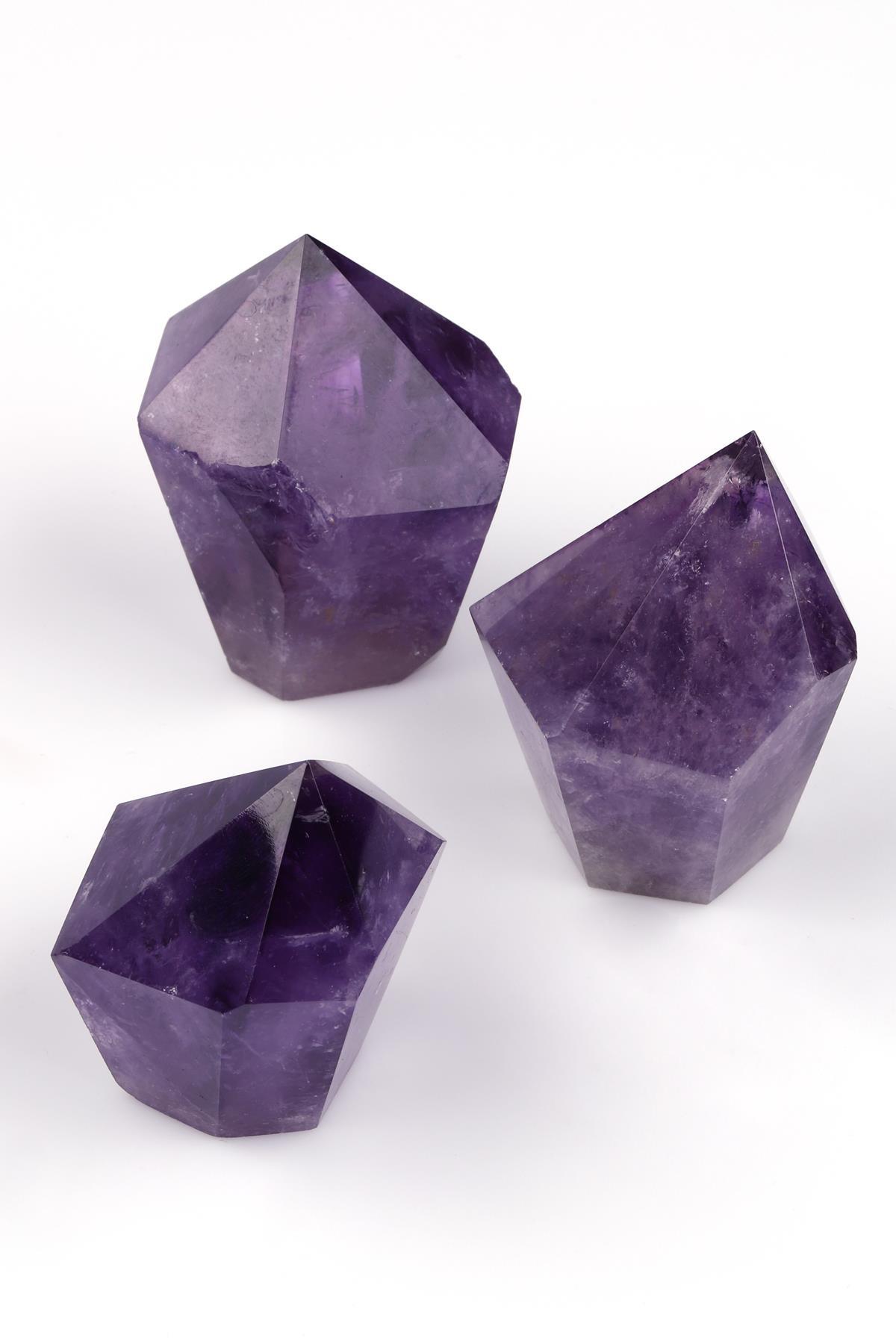 Ametist Doğal Taş Obelisk Parça