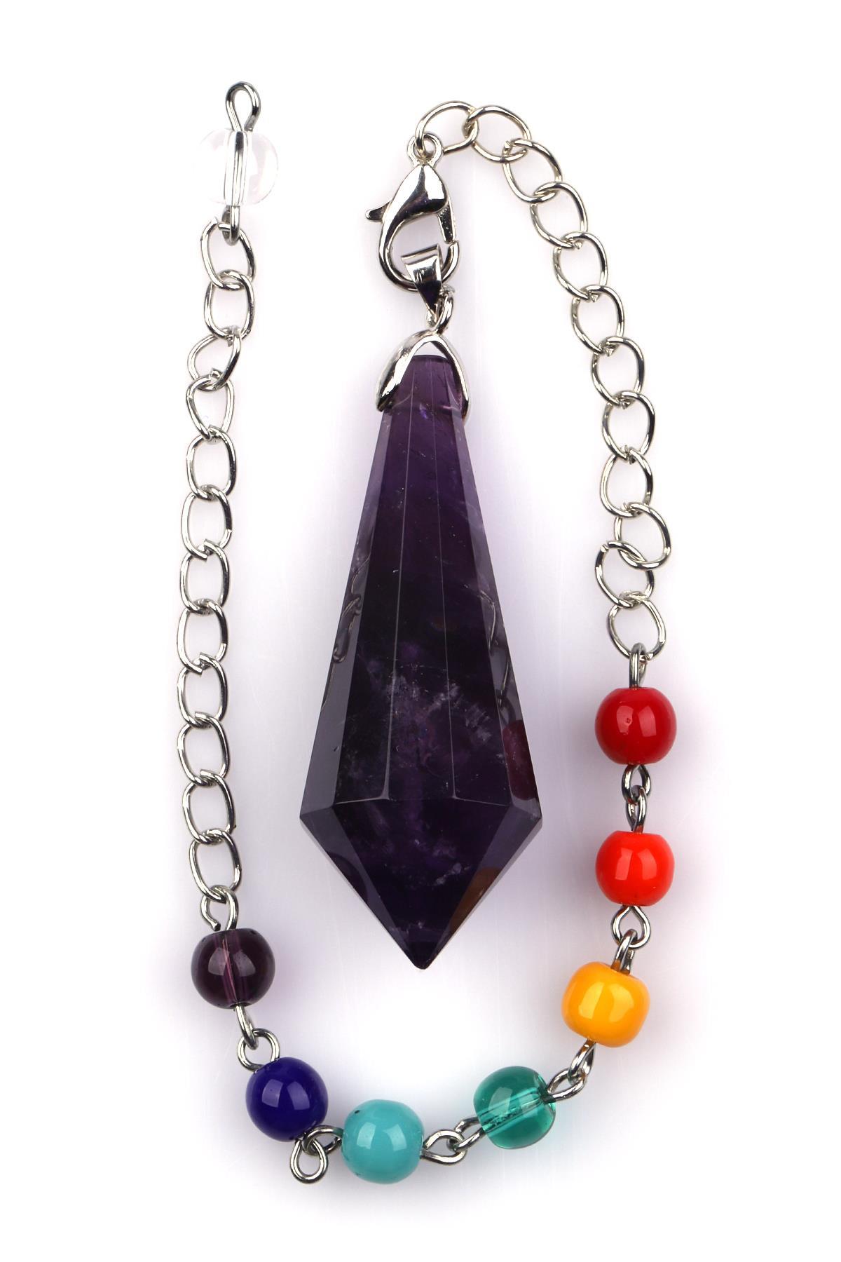 Ametist Doğal Taş Pandül