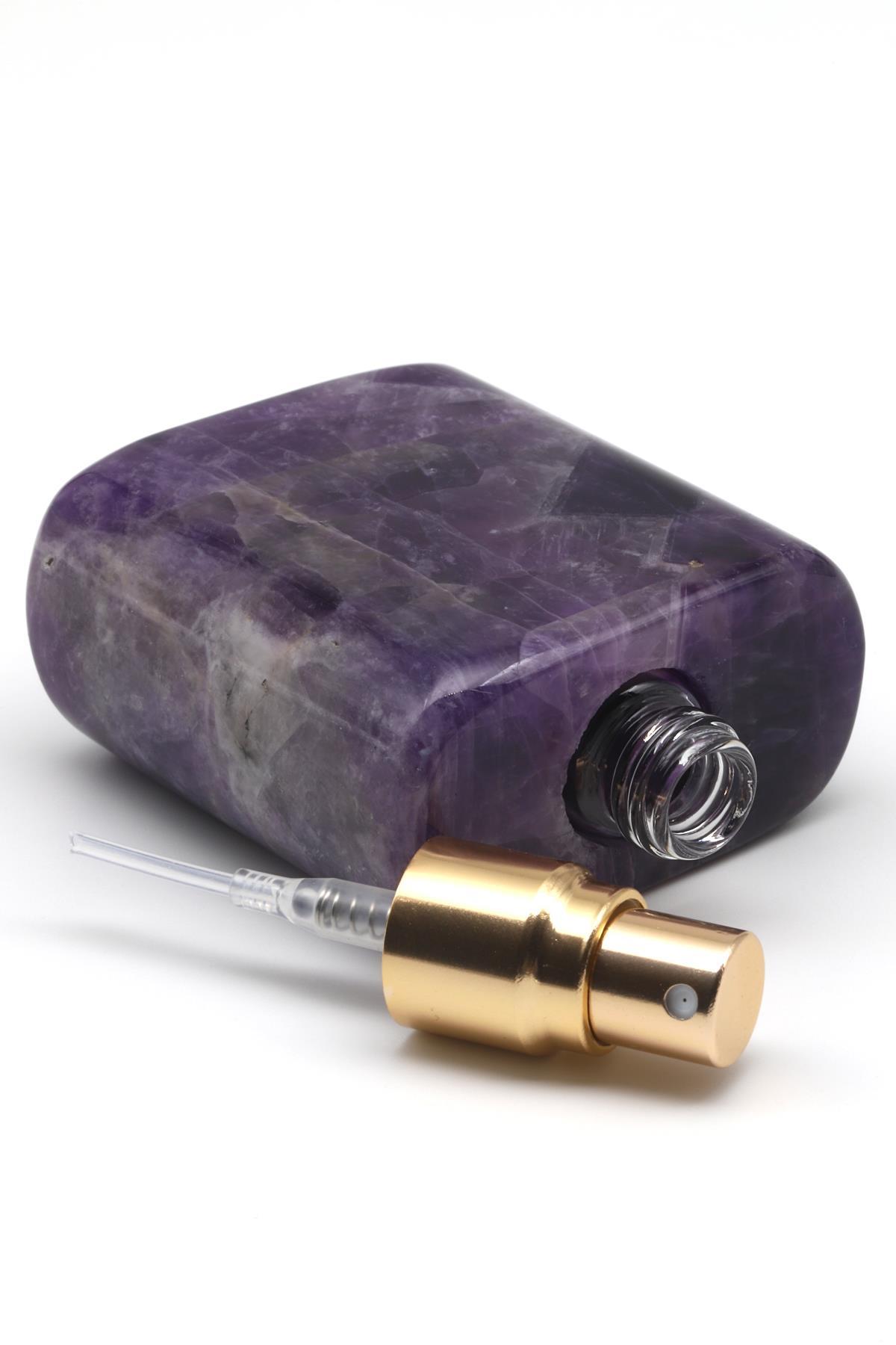 Ametist Doğal Taş Parfüm Şişesi