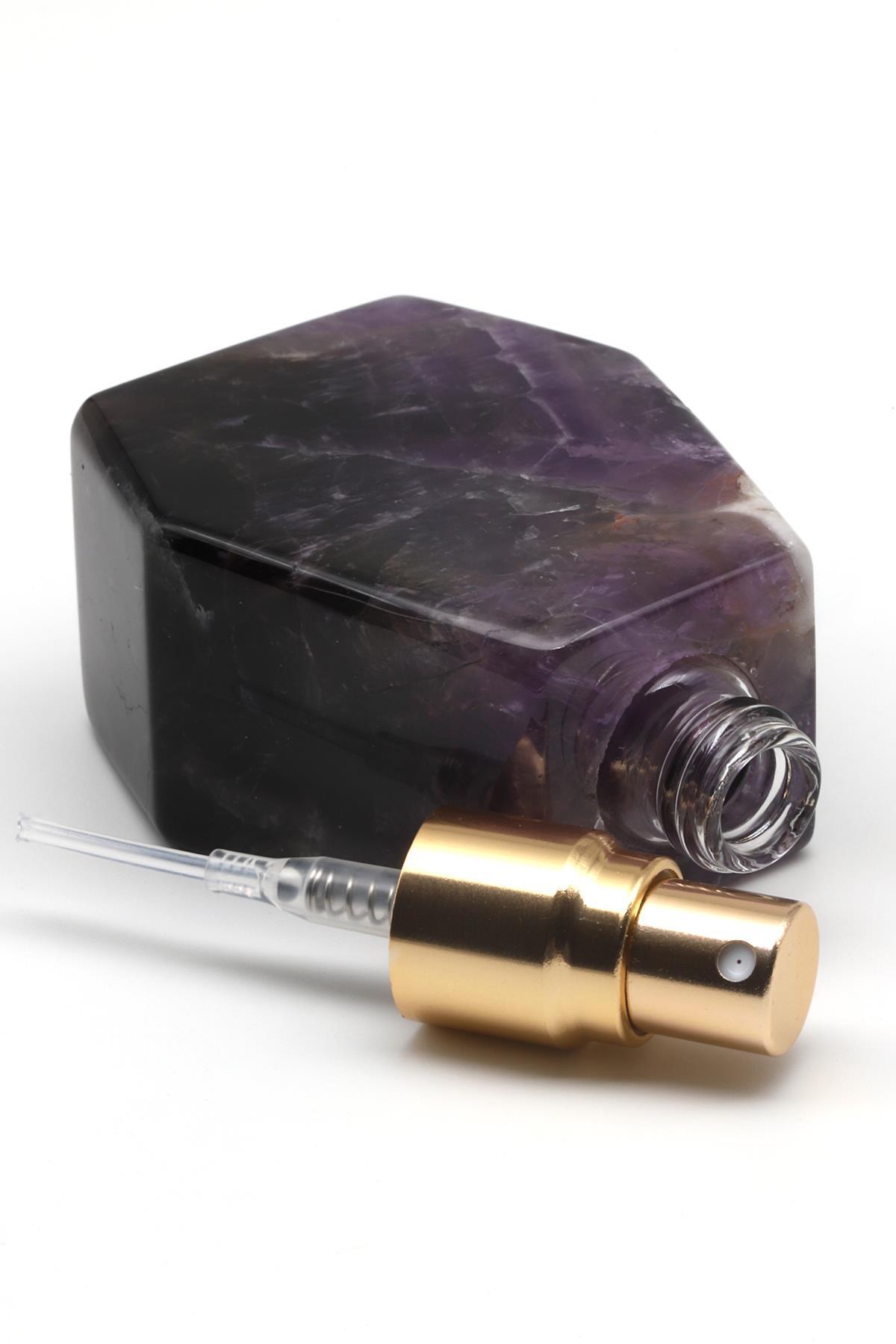 Ametist Doğal Taş Parfüm Şişesi