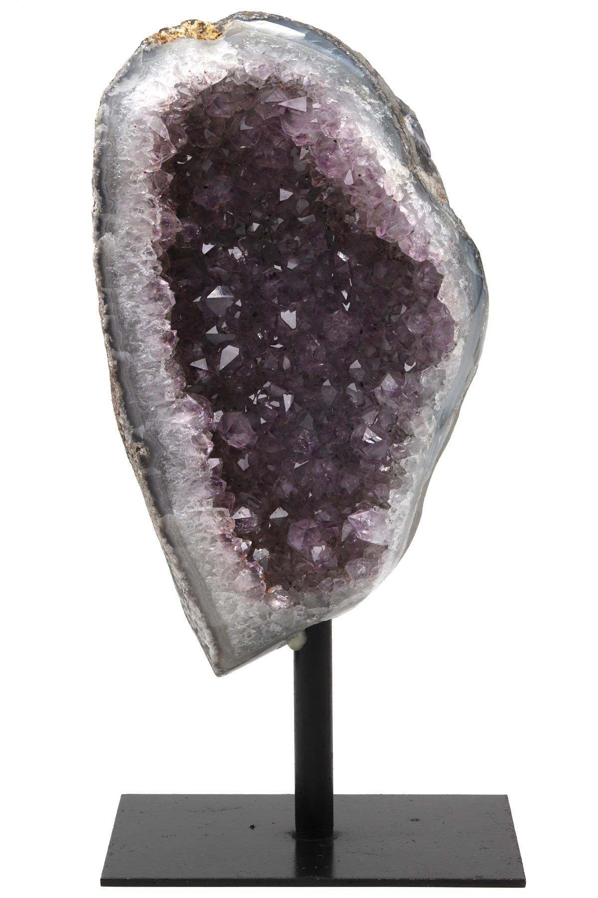 Ametist Doğal Taş Standlı Ham Parça - 1238 Gr.
