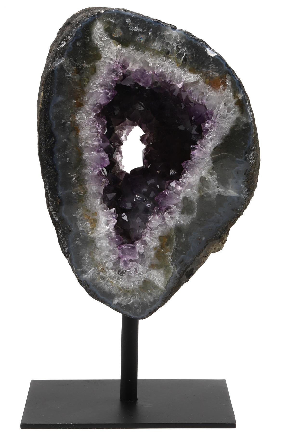 Ametist Doğal Taş Standlı Ham Parça - 2179 Gr.