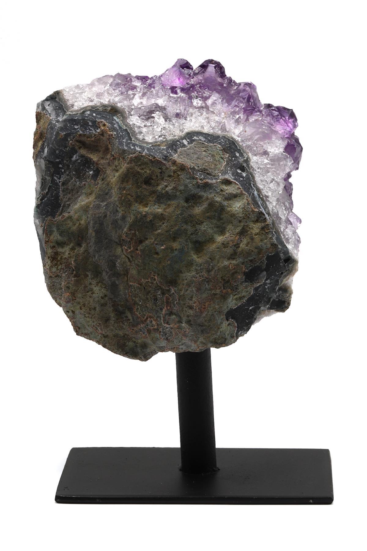 Ametist Doğal Taş Standlı Ham Parça