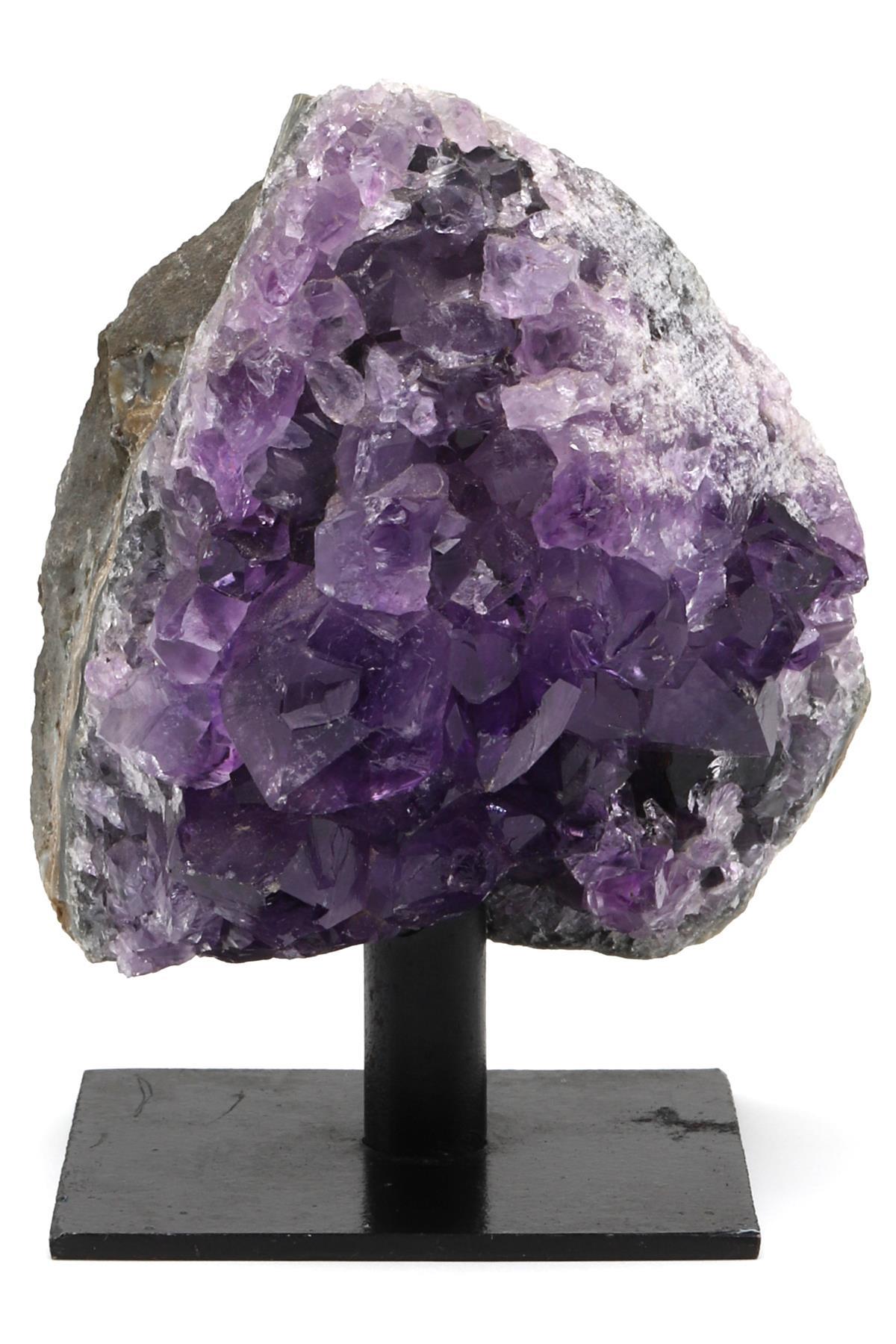 Ametist Doğal Taş Standlı Ham Parça - 301 Gr.