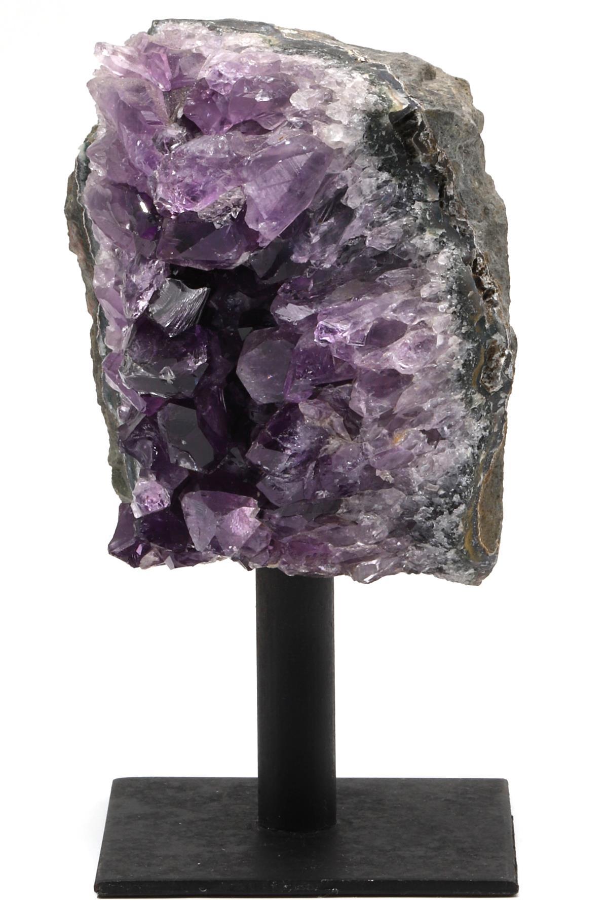 Ametist Doğal Taş Standlı Ham Parça - 320 Gr.