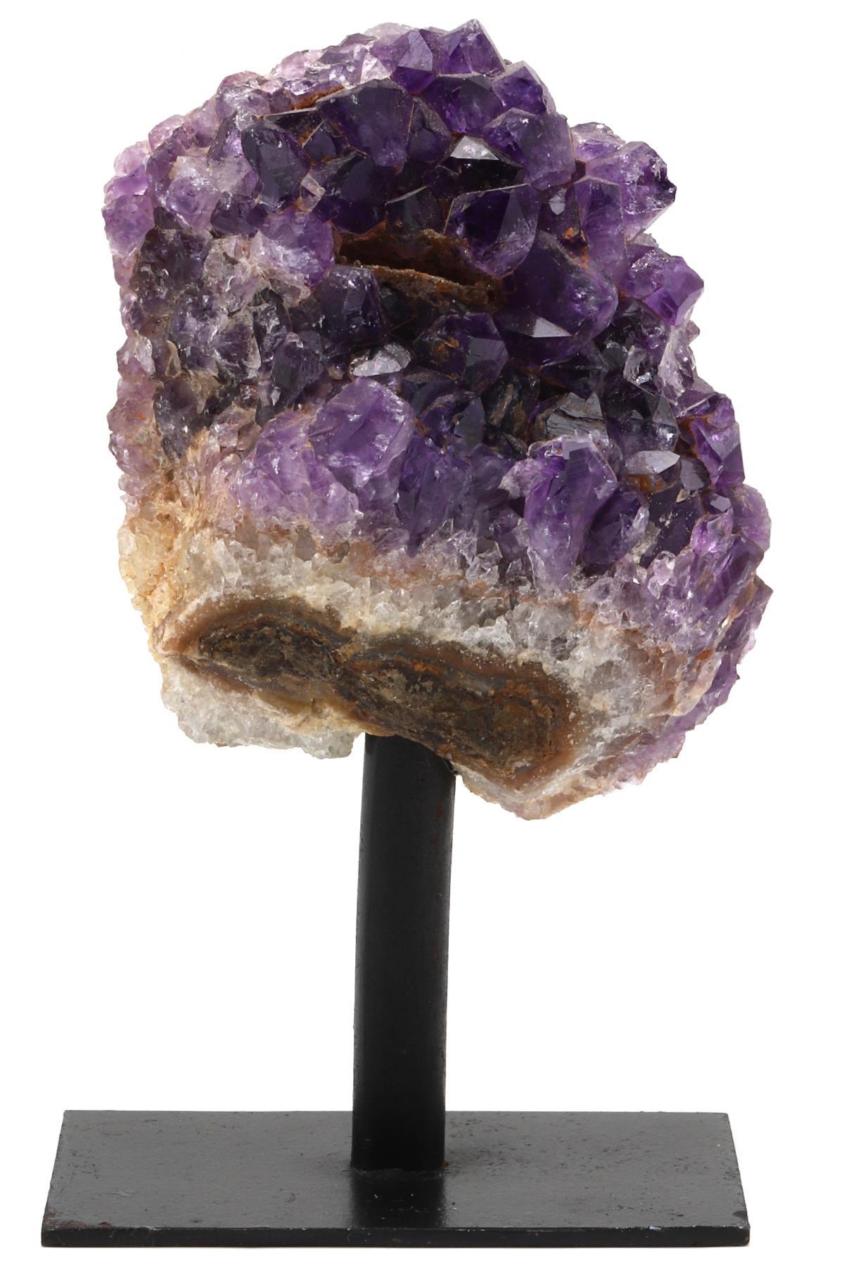 Ametist Doğal Taş Standlı Ham Parça - 367 Gr.