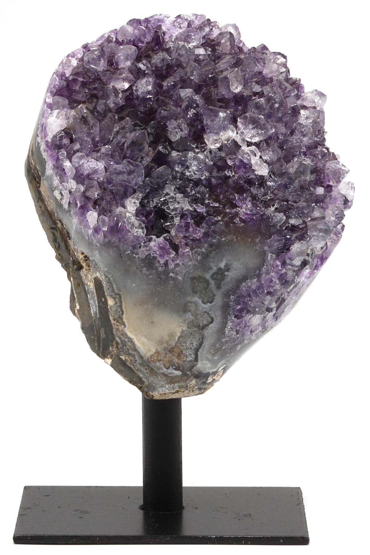 Ametist Doğal Taş Standlı Ham Parça - 418 Gr.