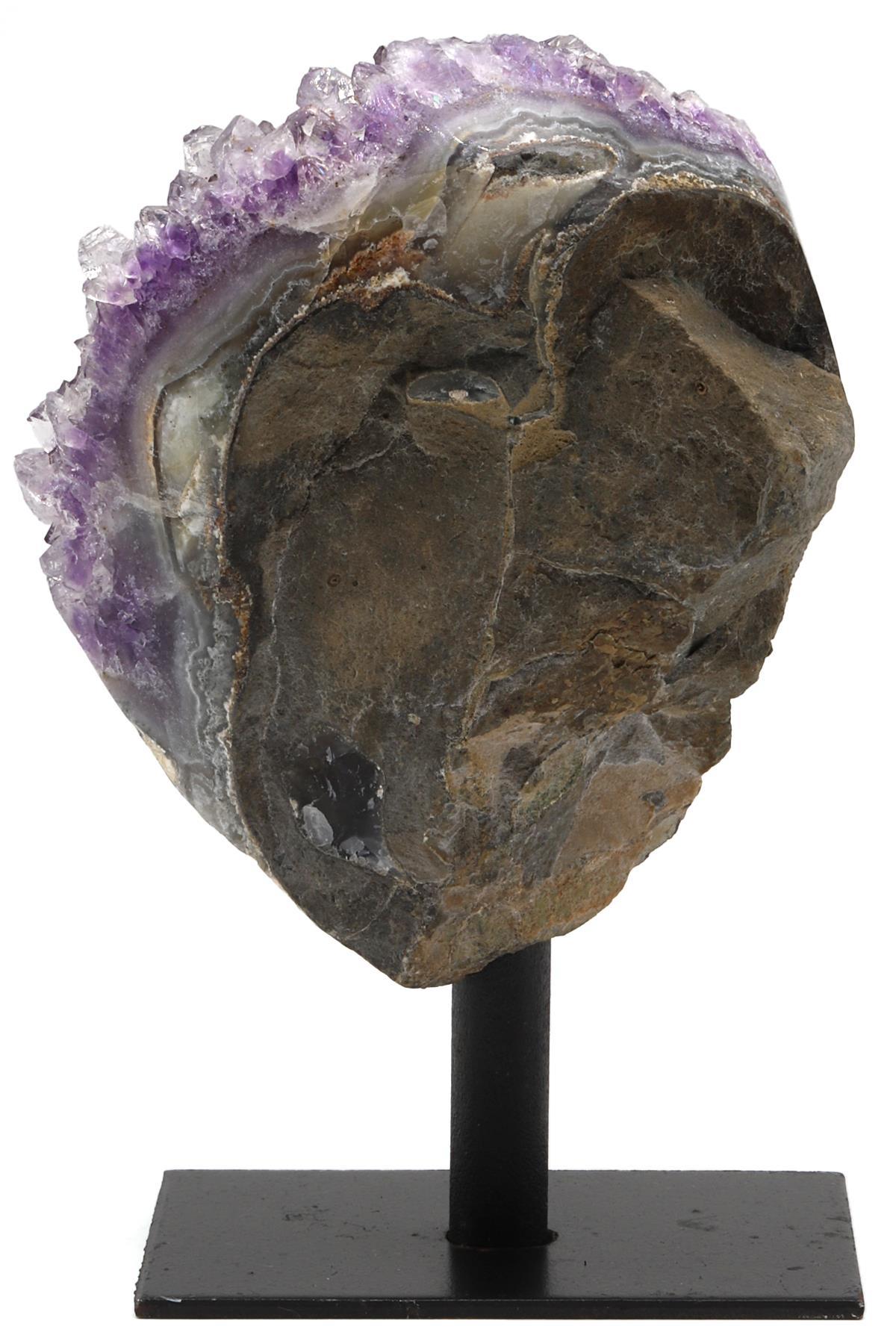 Ametist Doğal Taş Standlı Ham Parça - 418 Gr.