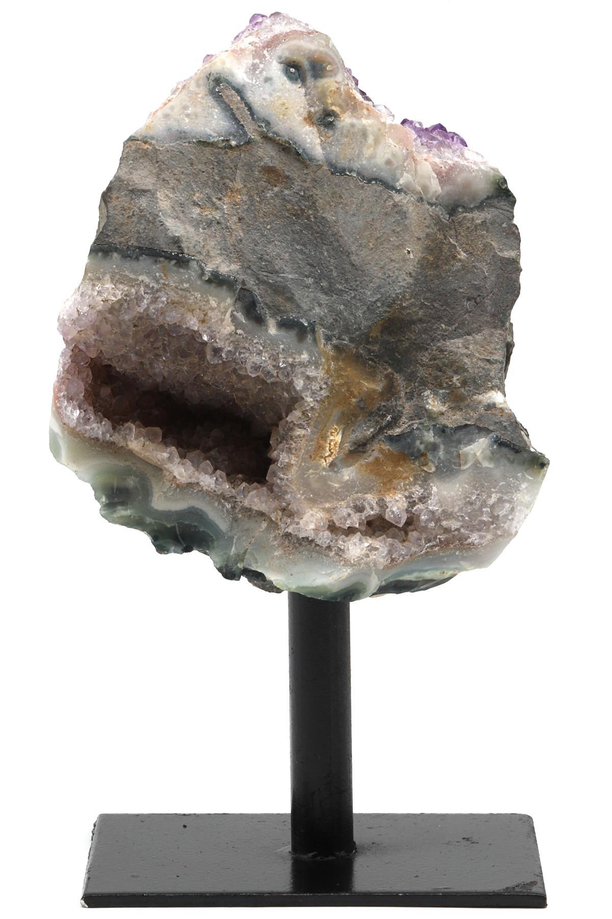 Ametist Doğal Taş Standlı Ham Parça - 426 Gr.