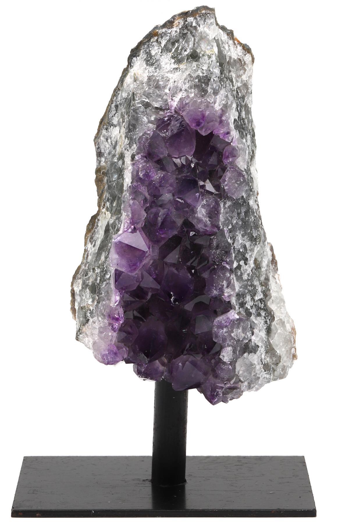 Ametist Doğal Taş Standlı Ham Parça - 474 Gr.