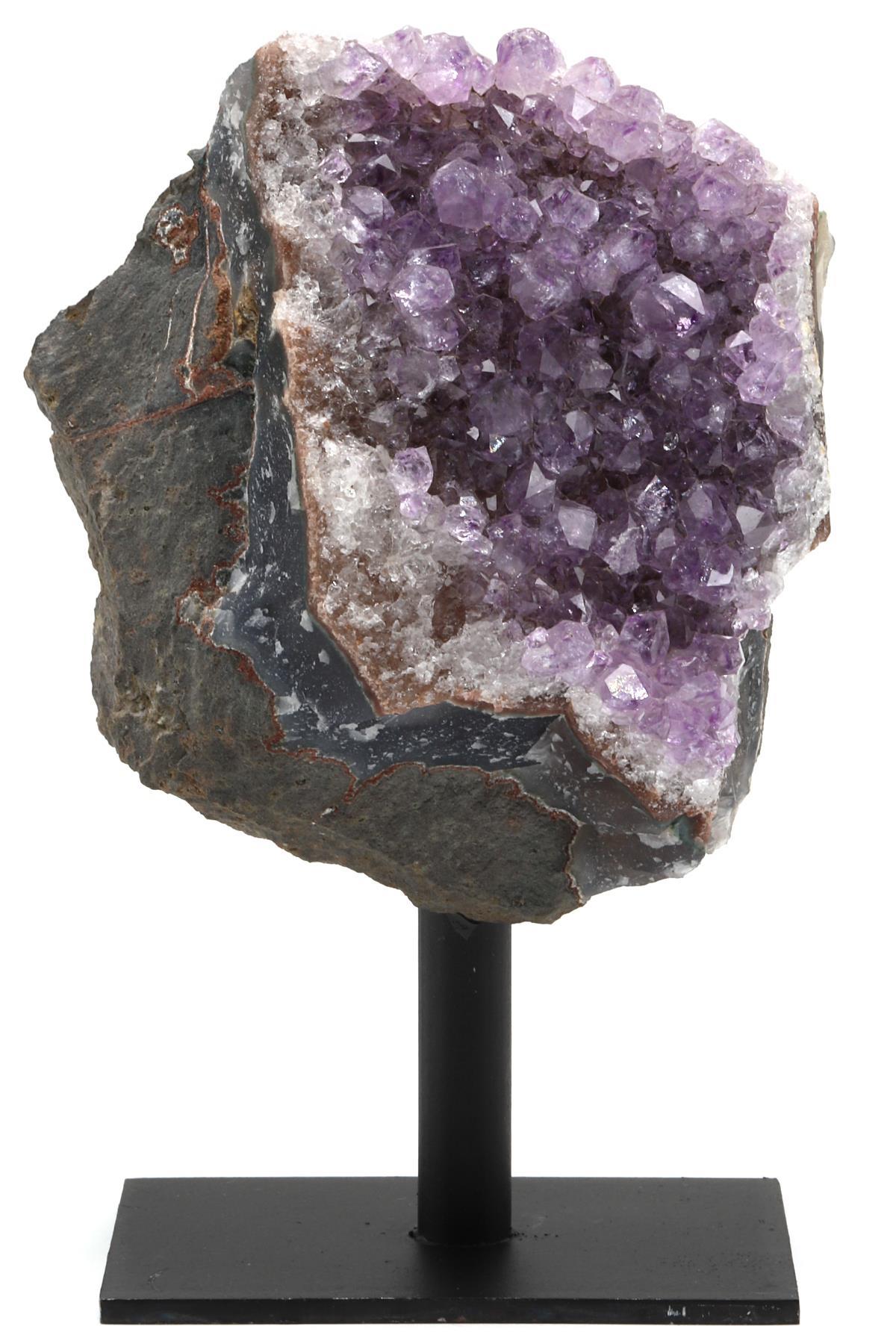 Ametist Doğal Taş Standlı Ham Parça - 474 Gr.