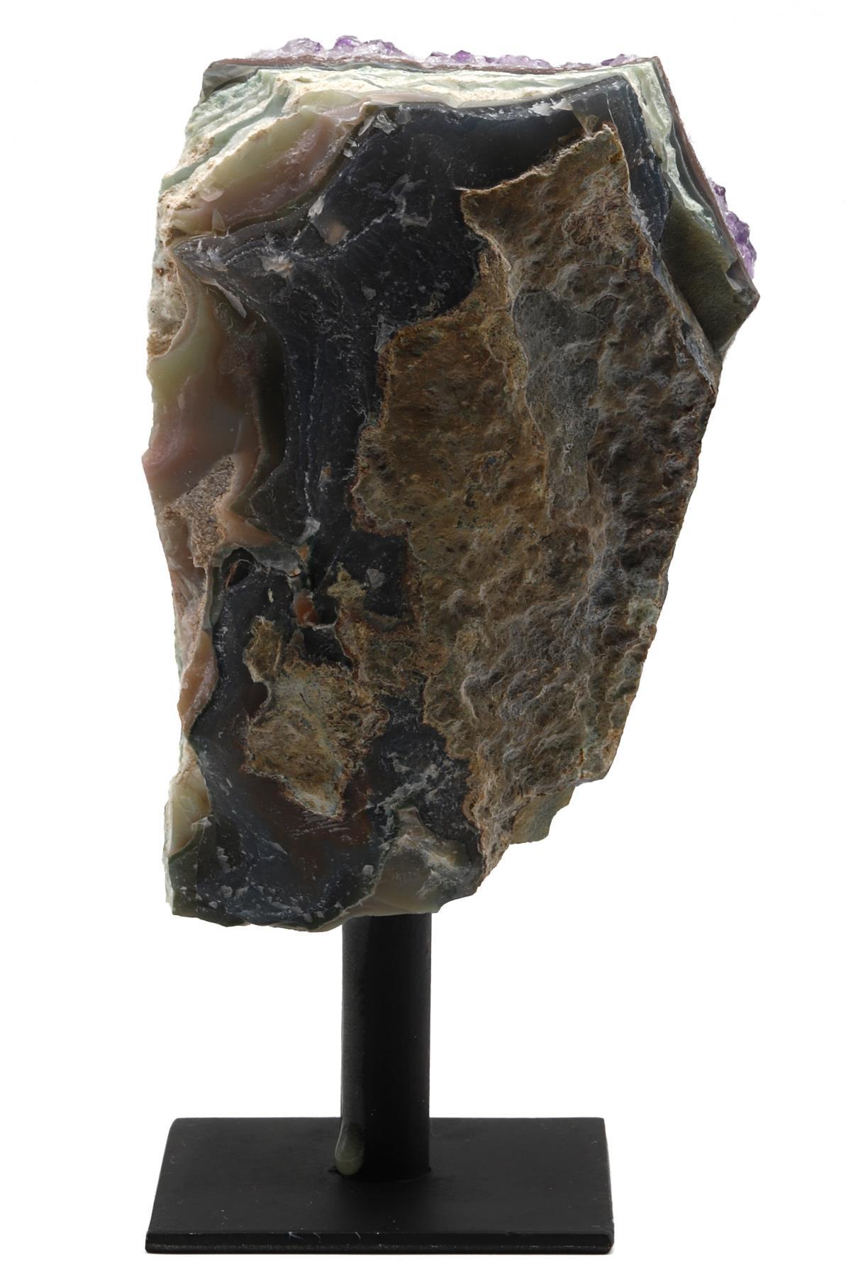 Ametist Doğal Taş Standlı Ham Parça