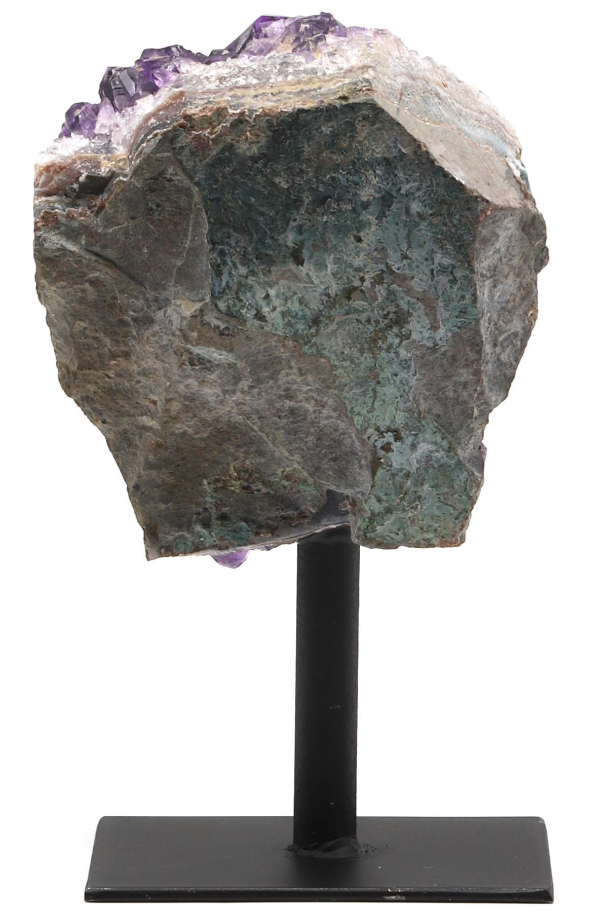 Ametist Doğal Taş Standlı Ham Parça - 525 Gr.