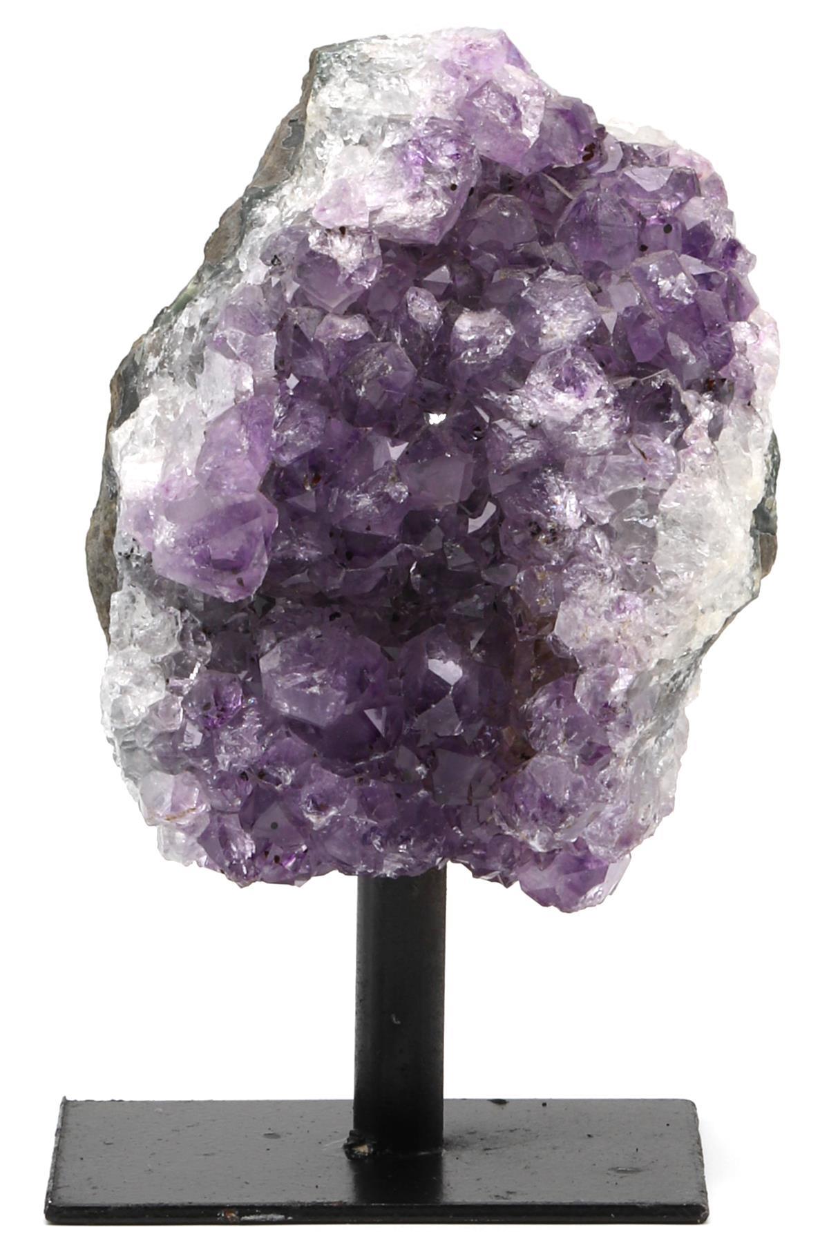 Ametist Doğal Taş Standlı Ham Parça - 554 Gr.