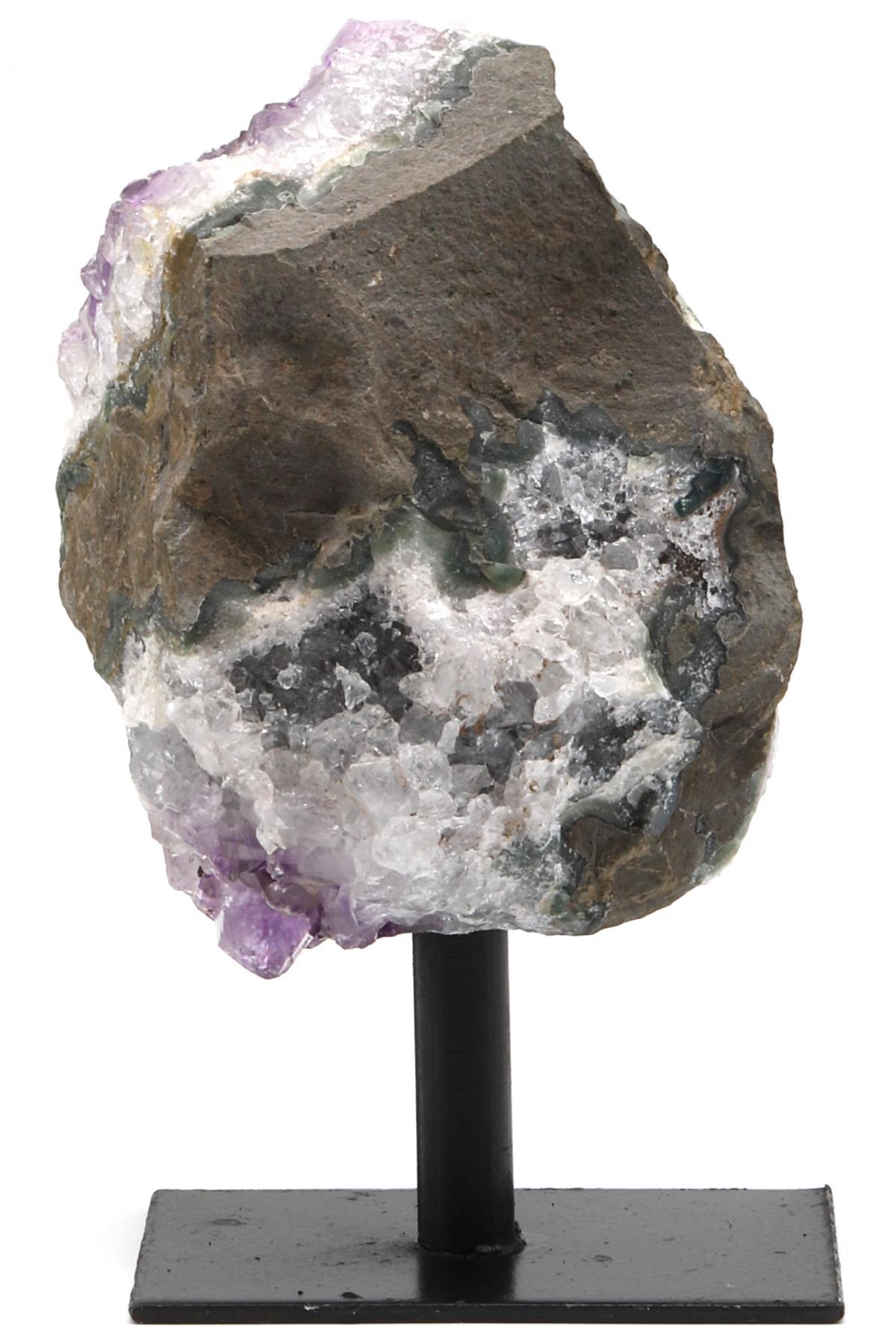 Ametist Doğal Taş Standlı Ham Parça - 554 Gr.