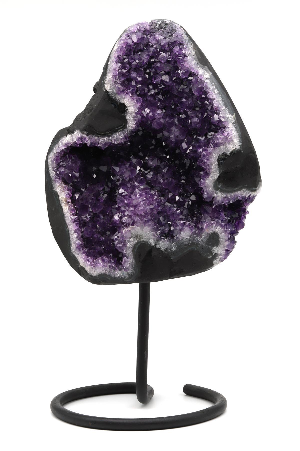 Ametist Doğal Taş Standlı Ham Parça