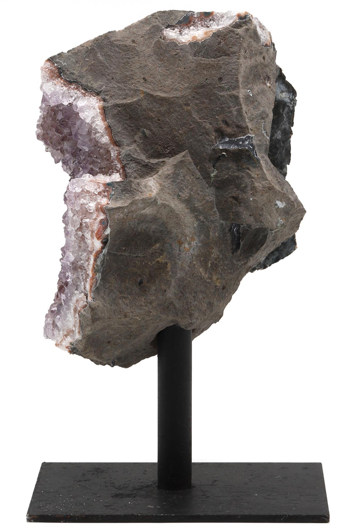 Ametist Doğal Taş Standlı Ham Parça - 581 Gr.