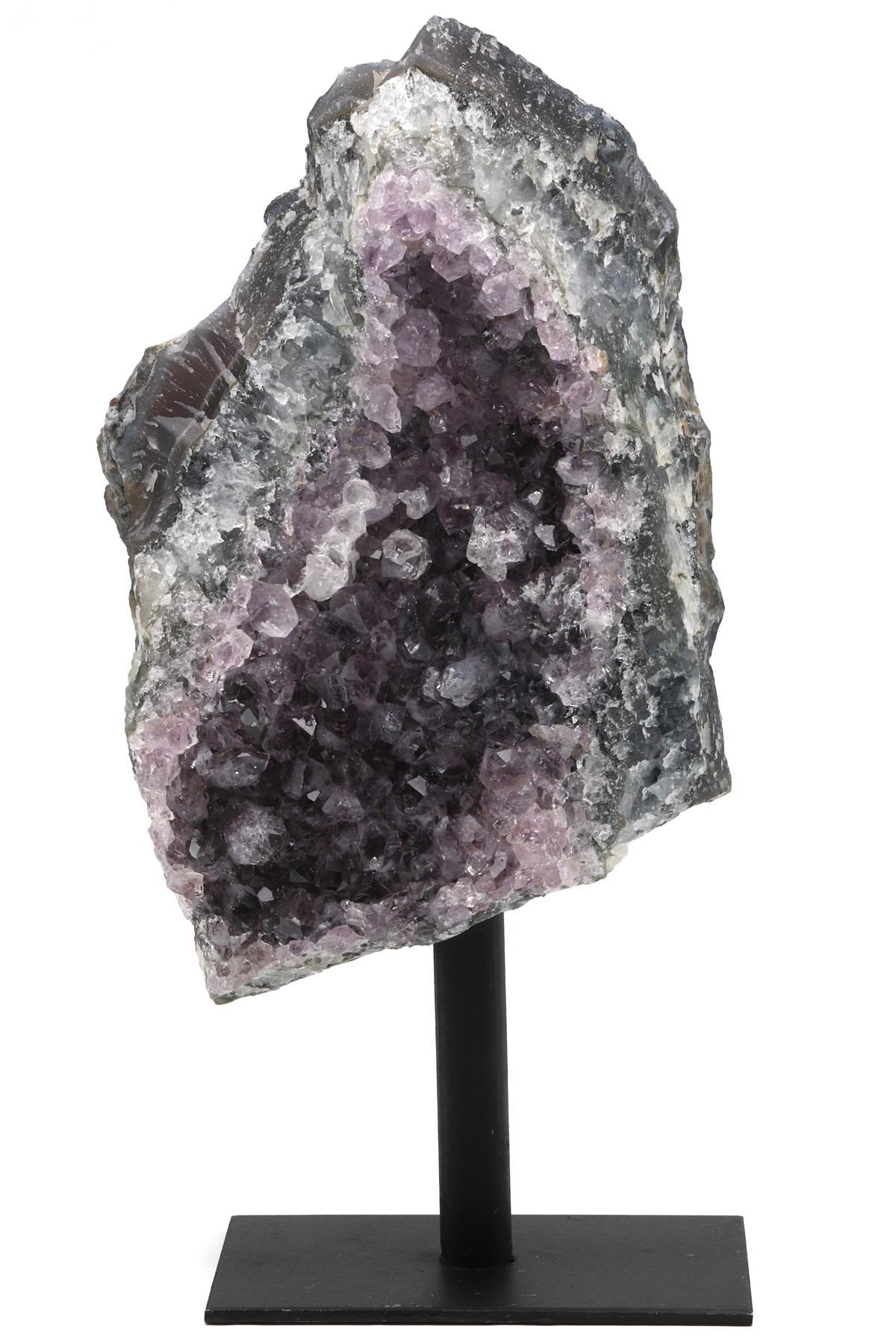 Ametist Doğal Taş Standlı Ham Parça - 667 Gr.