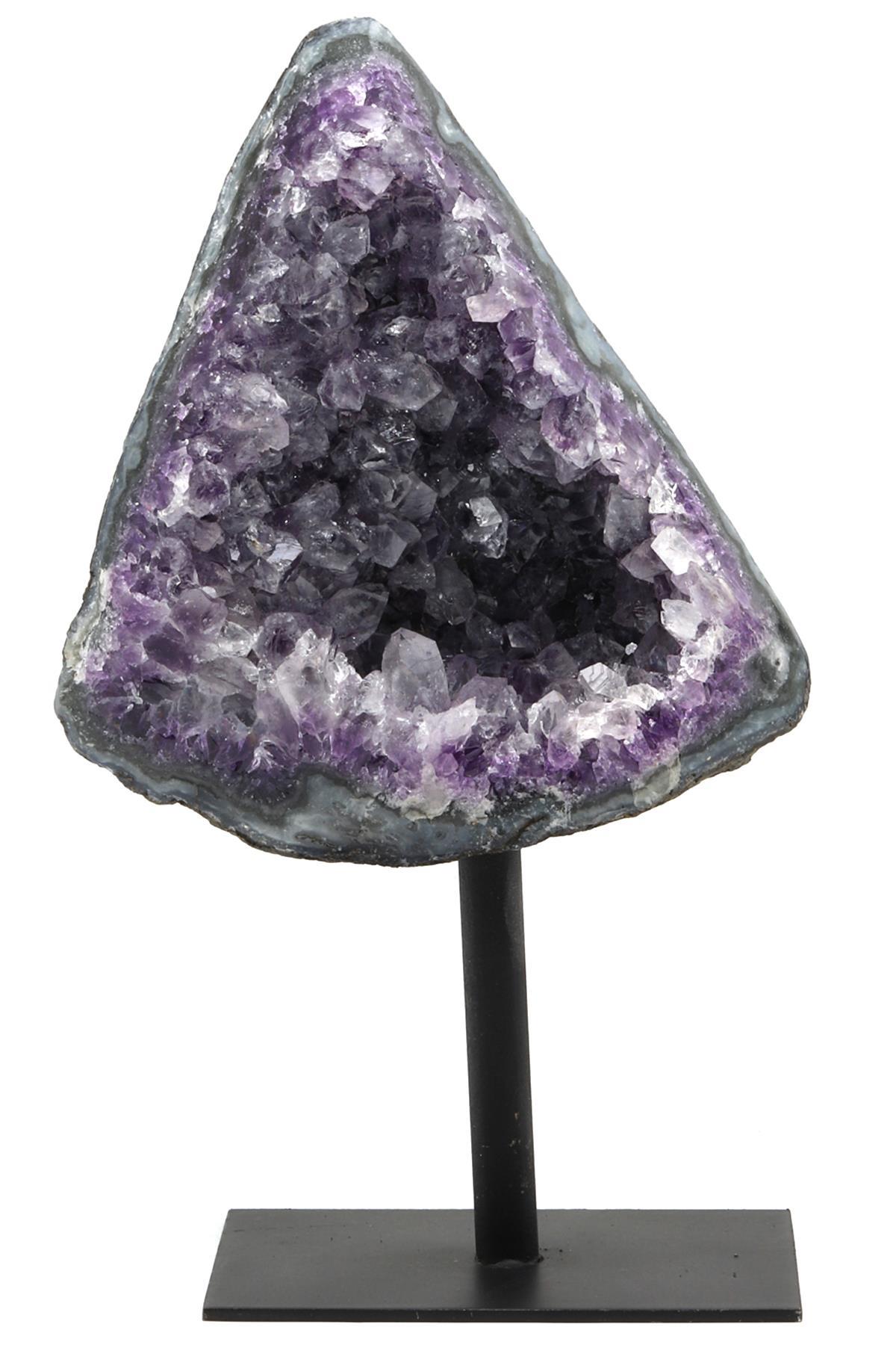 Ametist Doğal Taş Standlı Ham Parça - 666 Gr.