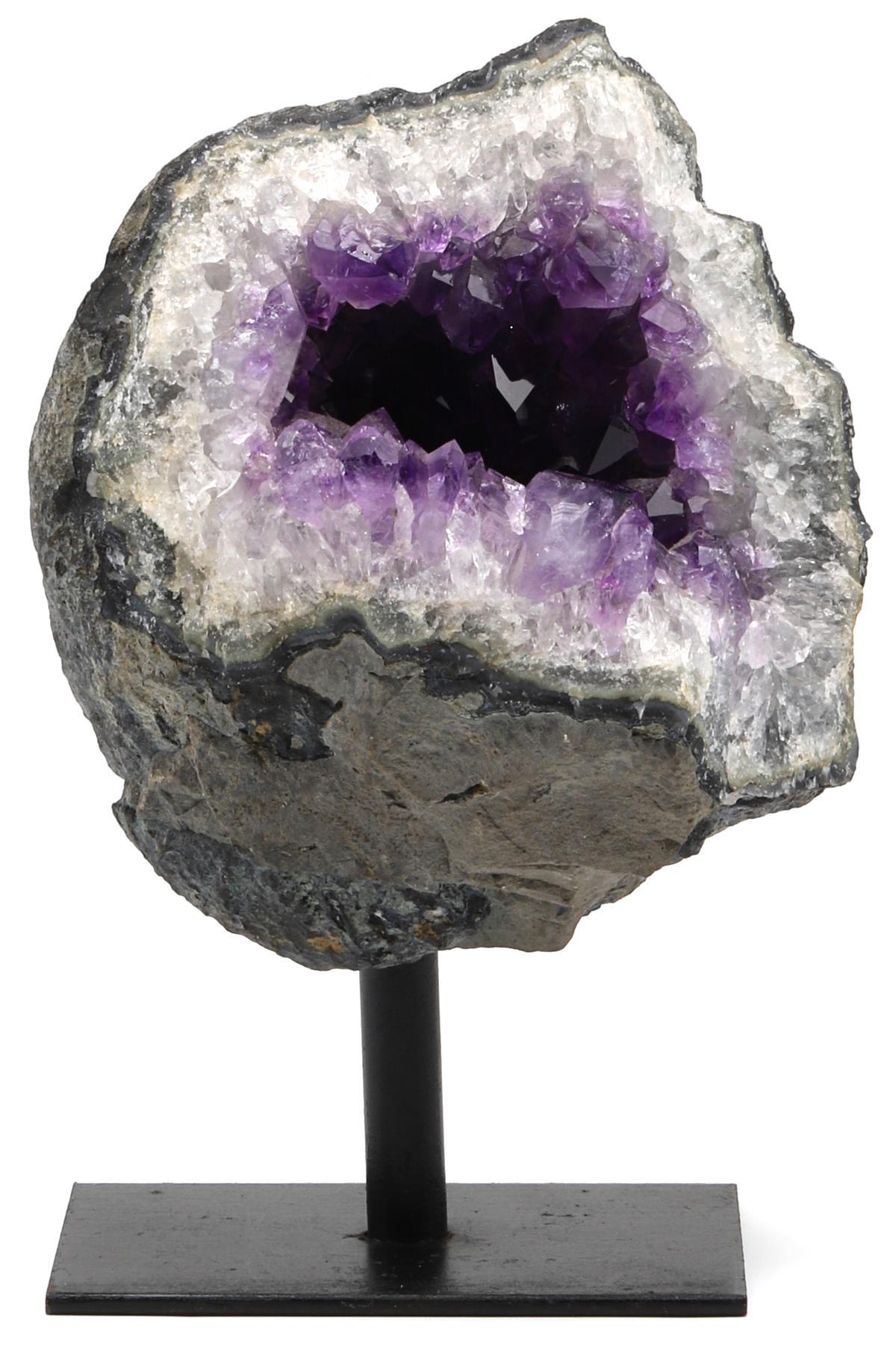 Ametist Doğal Taş Standlı Ham Parça - 784 Gr.