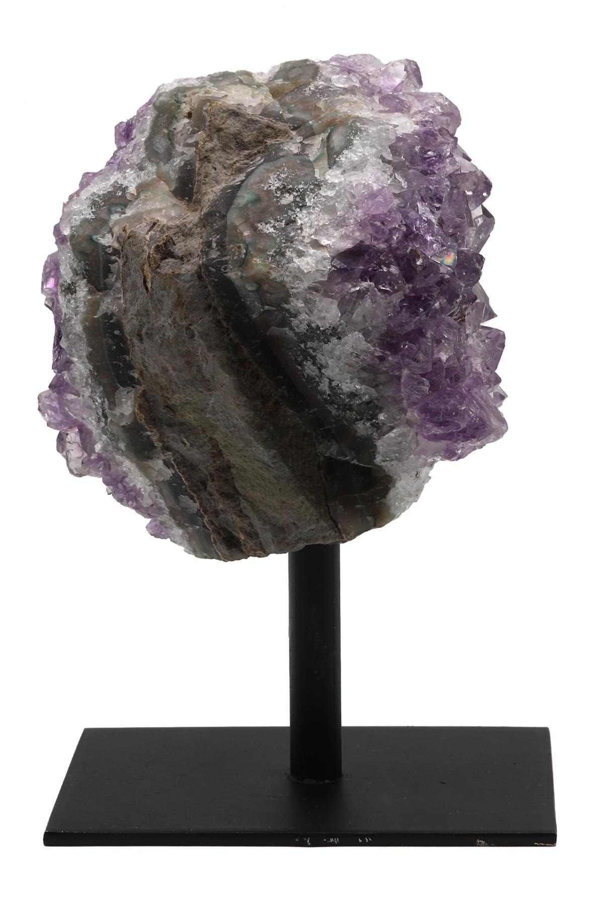 Ametist Doğal Taş Standlı Ham Parça
